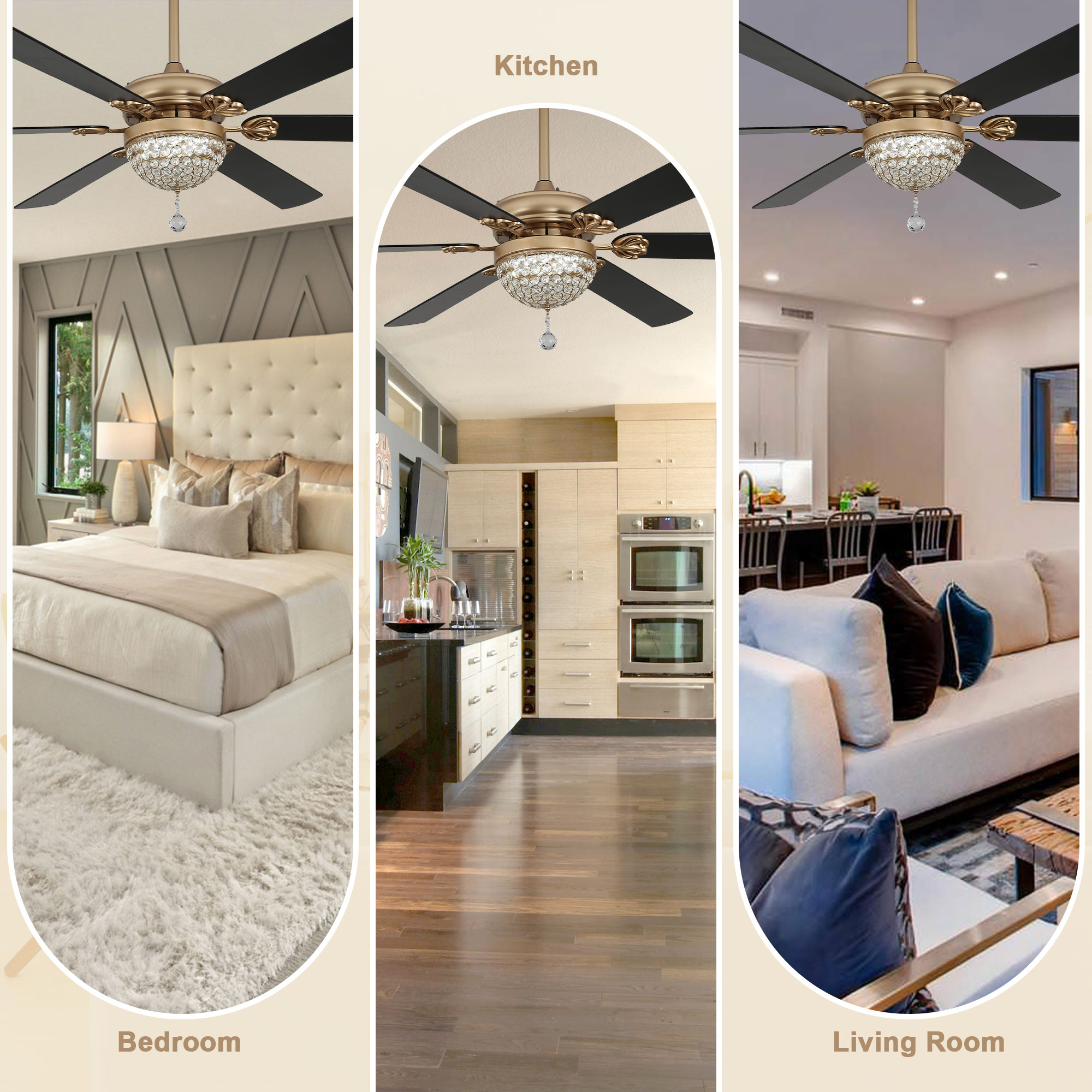 Bella Depot DCFSD6503-B Ceiling-Fans - View #3