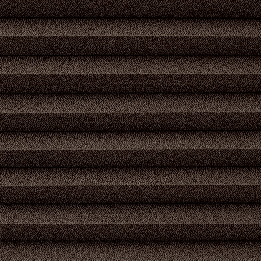 LEVOLOR 1830190 Designer Textures Espresso Light filtering Polycotton 9/16-in Single Cellular shade swatch