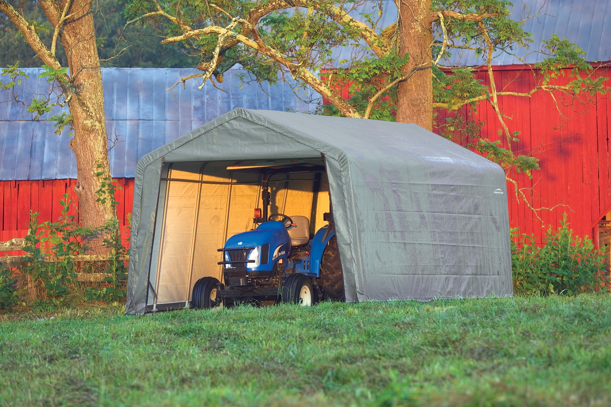 ShelterLogic 72434 12-ft x 24-ft Metal Single car Garage Building