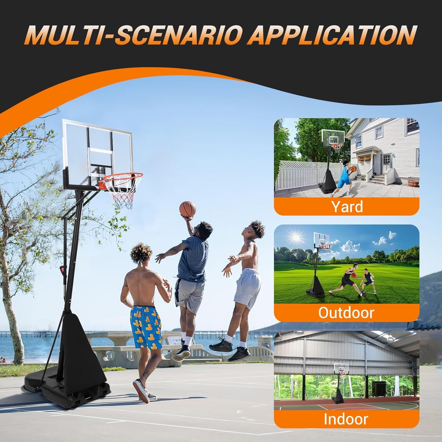Qeetex LRB-PHO-0A6HXTDE Basketball-System - View #5