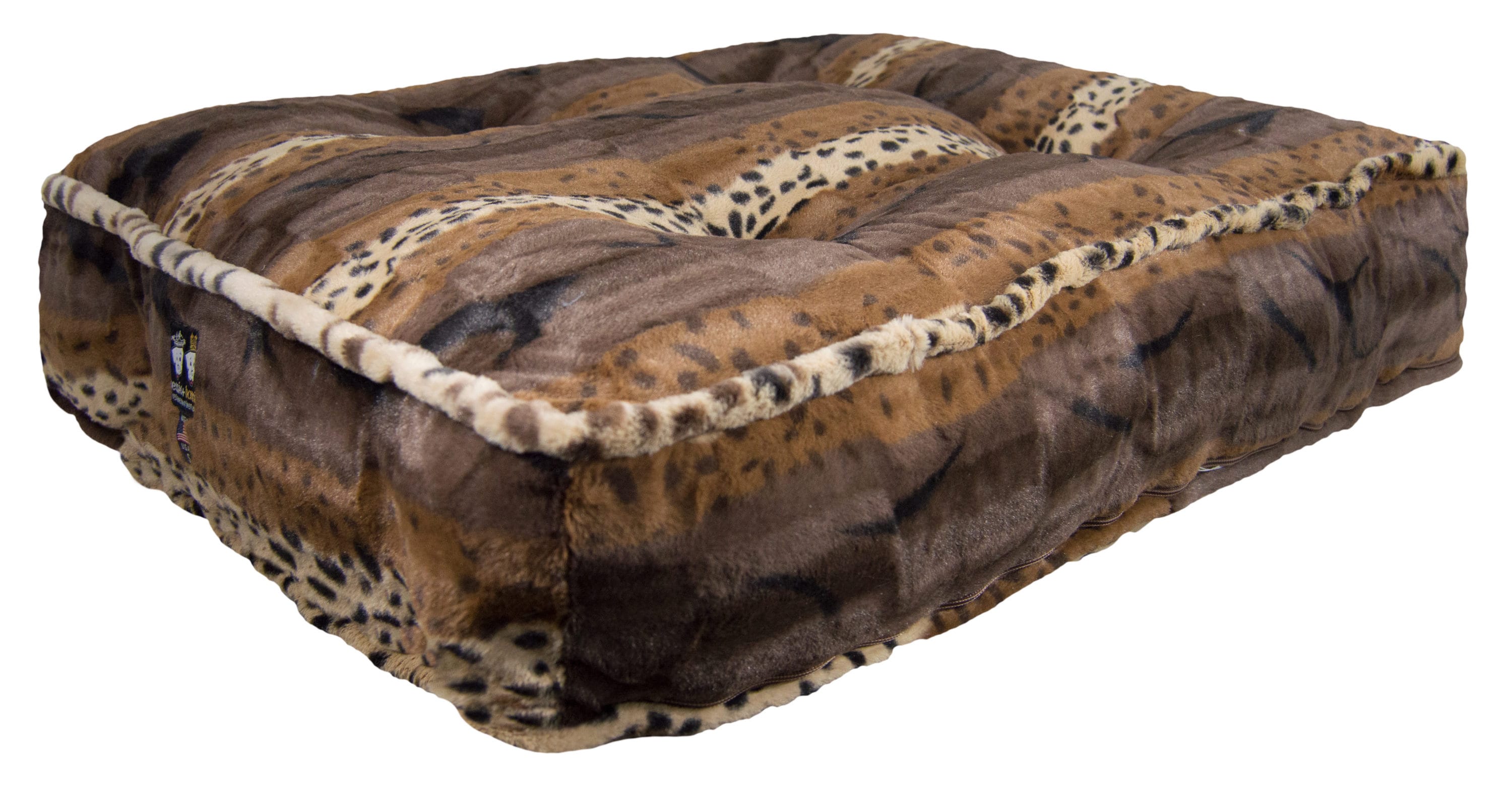 Bessie and Barnie RECT-WLKM-XL Rectangular Brown Polyester Pillow Dog/Cat Bed ( Extra Large)