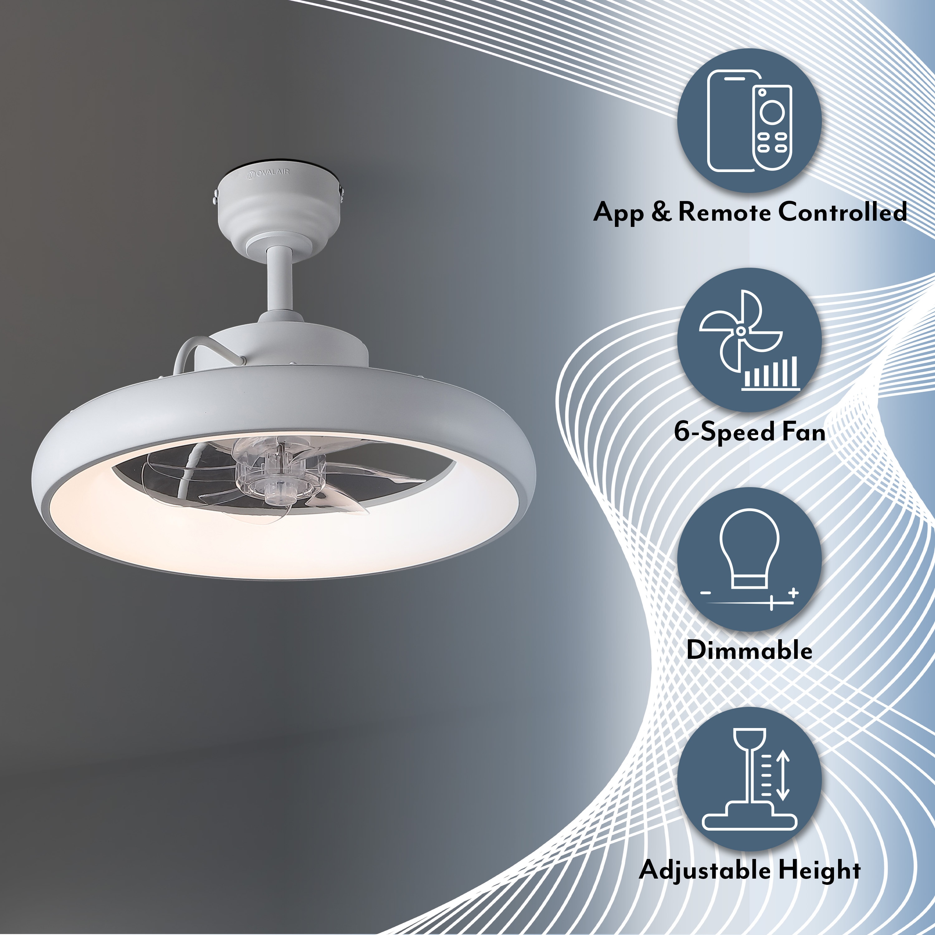 OVAL AIR AIR8002D Ceiling-Fans - View #3