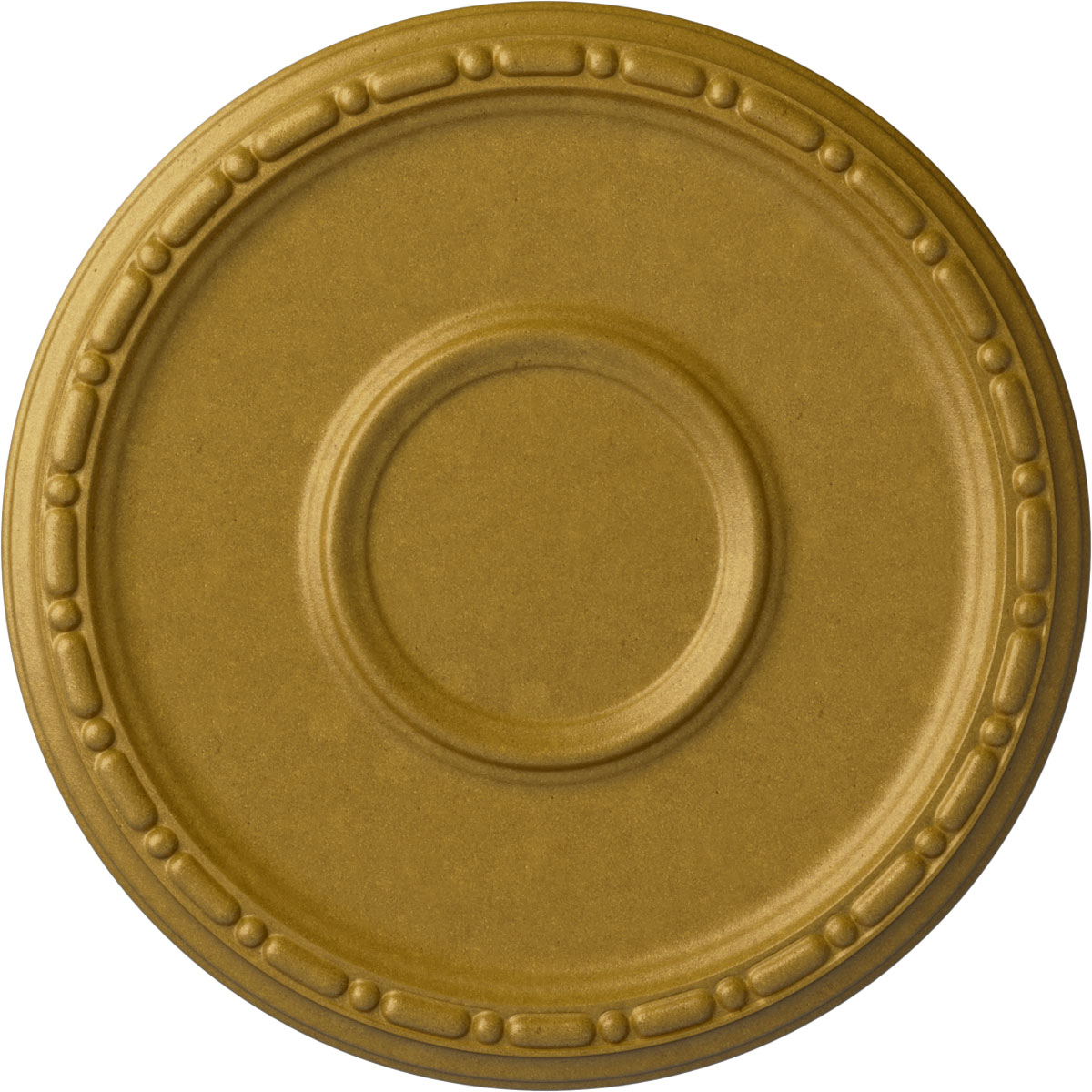Ekena Millwork CM16MDPGS Medea 16.5-in W x 16.5-in L Painted Pharaohs Gold Polyurethane Whole Ceiling Medallion