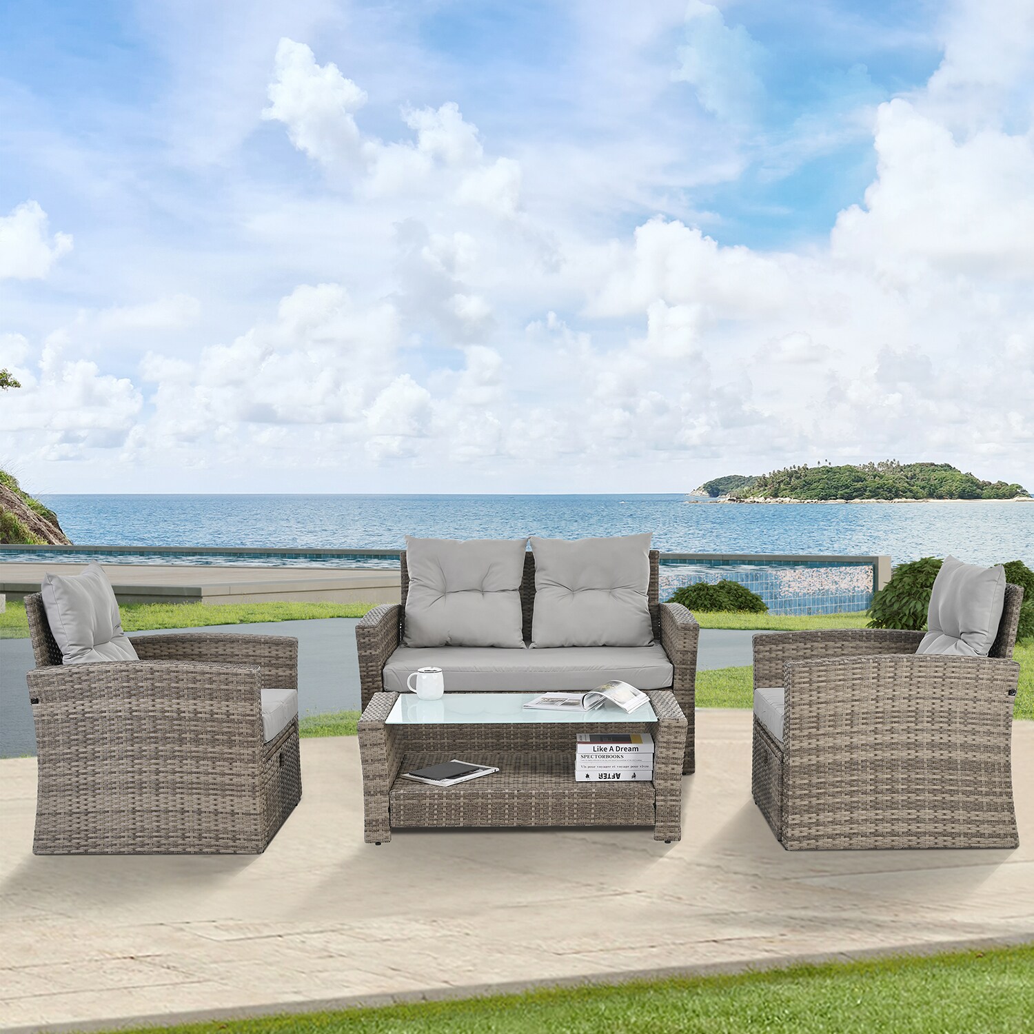 SINOFURN SYB790012BG Patio-Conversation-Sets - View #11