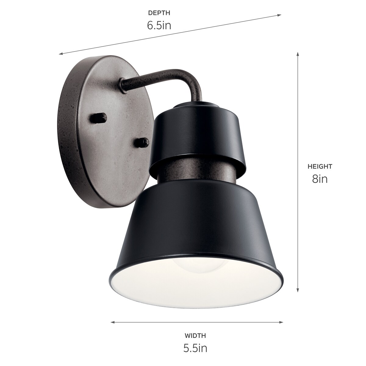 Kichler 59000BK Outdoor-Wall-Lighting - View #12