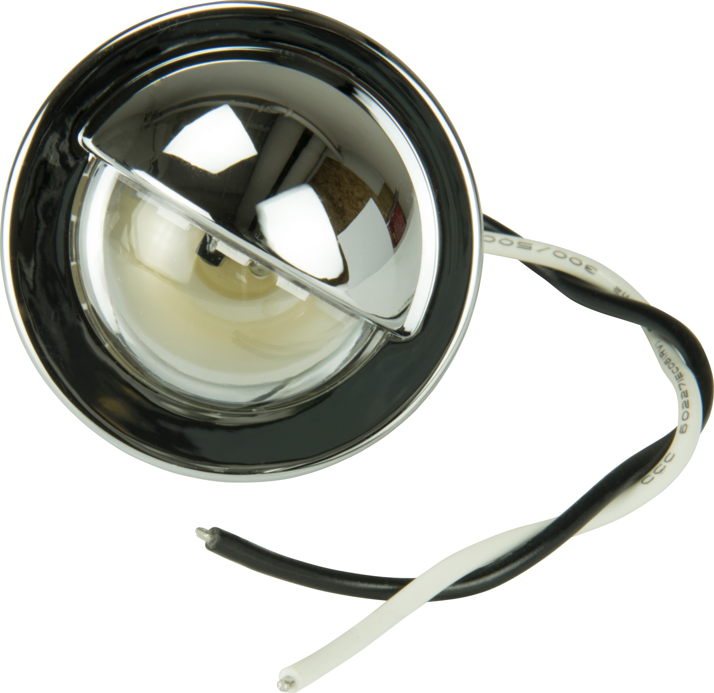 Hopkins B165 LED Snap-In License Light - Bright, Heat-Free Light for Trailers - Durable Chrome-Plated Resin Housing