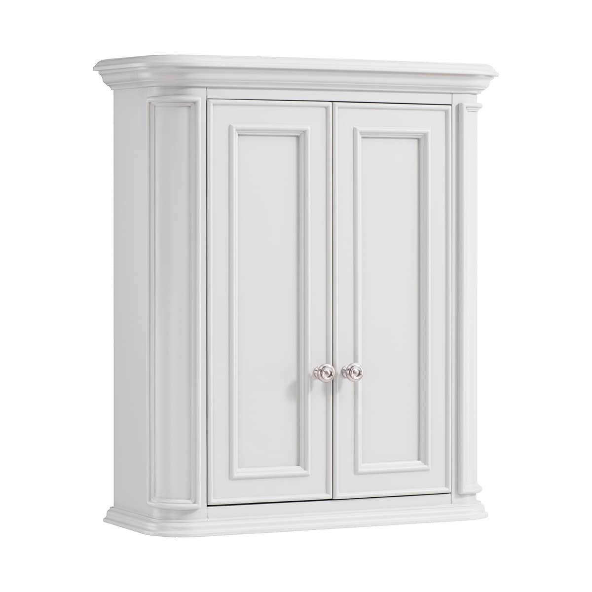 Wrightsville 26-in x 30-in x 10-in White Soft Close Bathroom Wall Cabinet | - allen + roth 1116WC-26-201