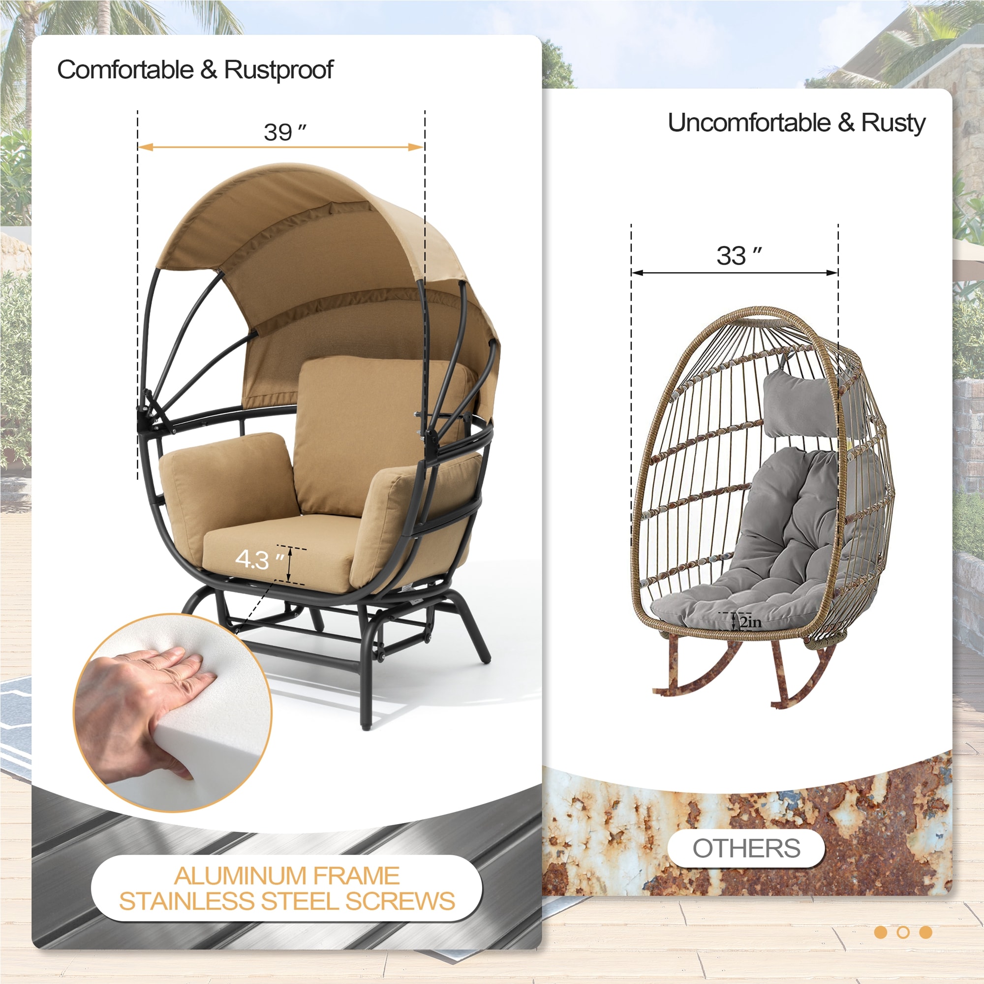 Crestlive Products CL-DC205BTT Patio-Chairs - View #8