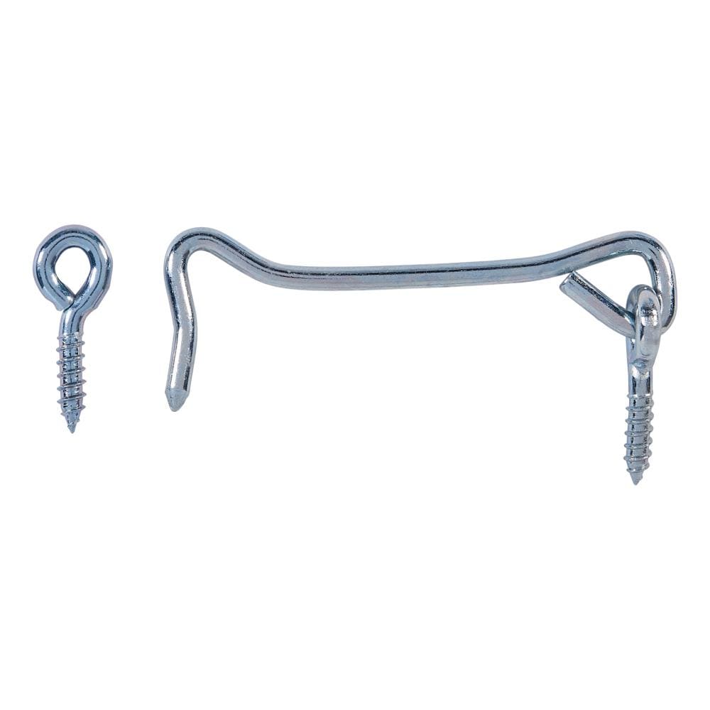 National Hardware 3.93-in Zinc Plated Steel Gate Hook and Eye in the Hooks  department at