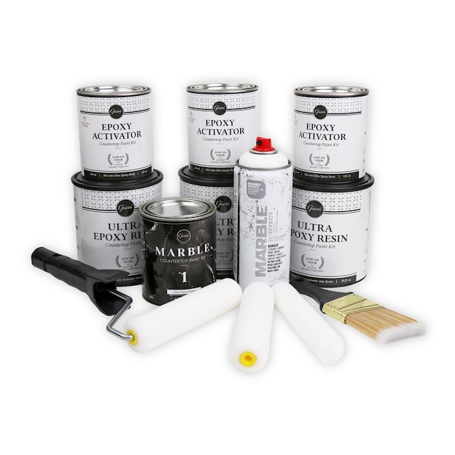 Giani DIY series Black Marble High-gloss Countertop Refinishing