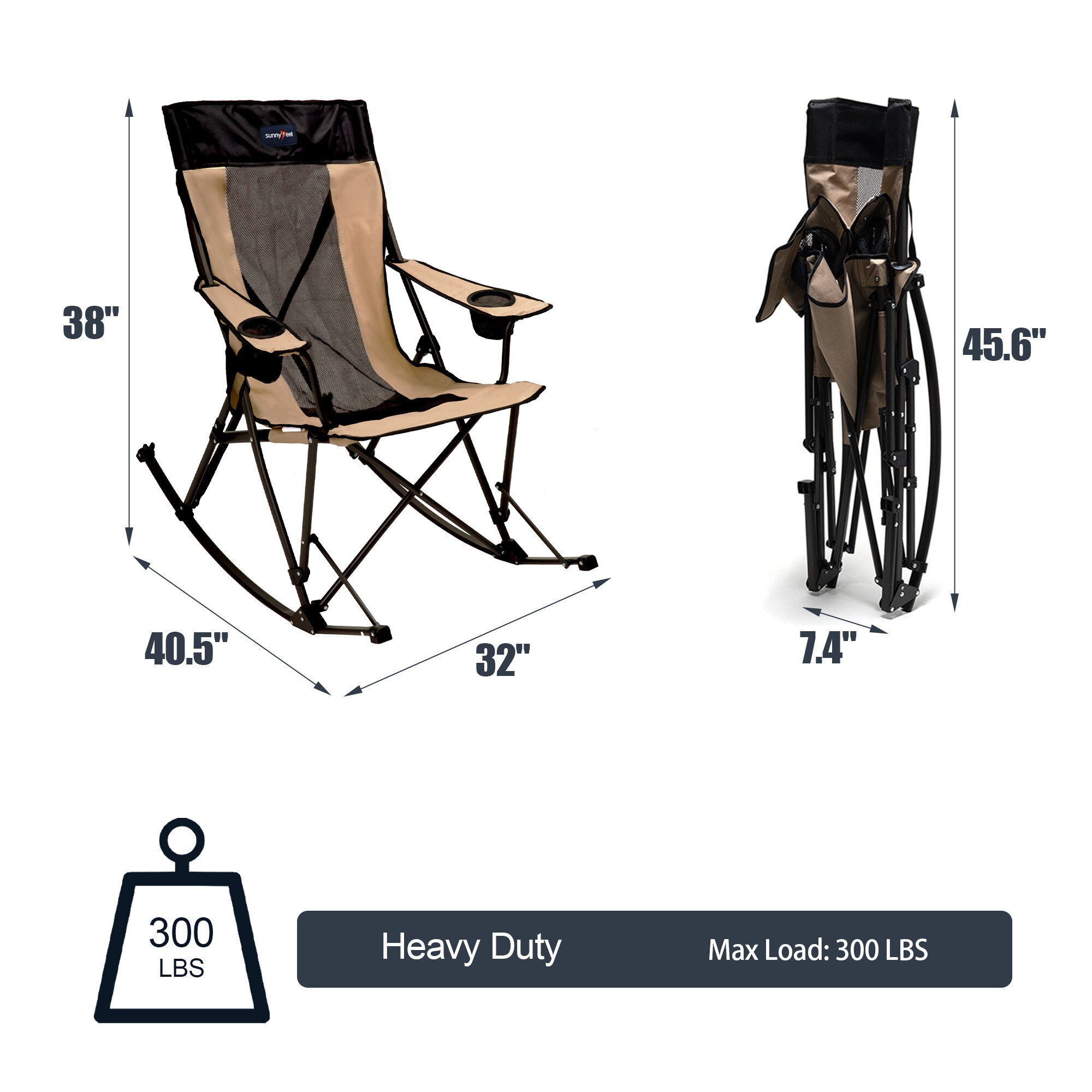 Clihome CL-P2AC2457XGY1 Beach-Camping-Chairs - View #4