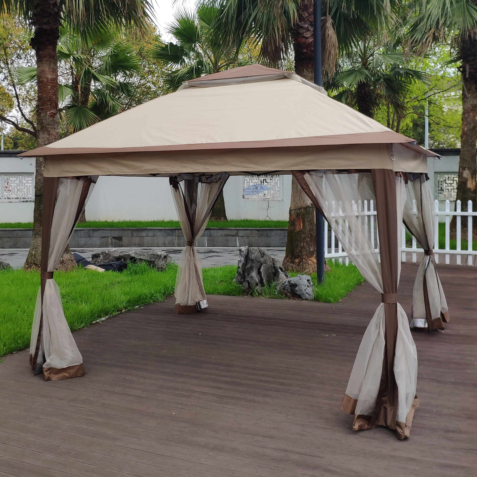 ModernLuxe L-W41932833 Wood-Resin-Gazebos - View #14