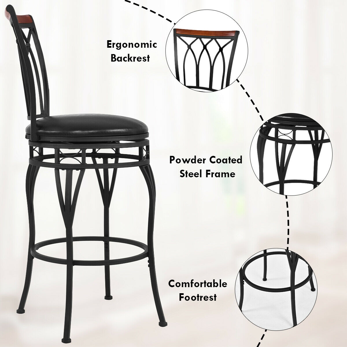 CASAINC WF-HW65678-LA stools - View #7