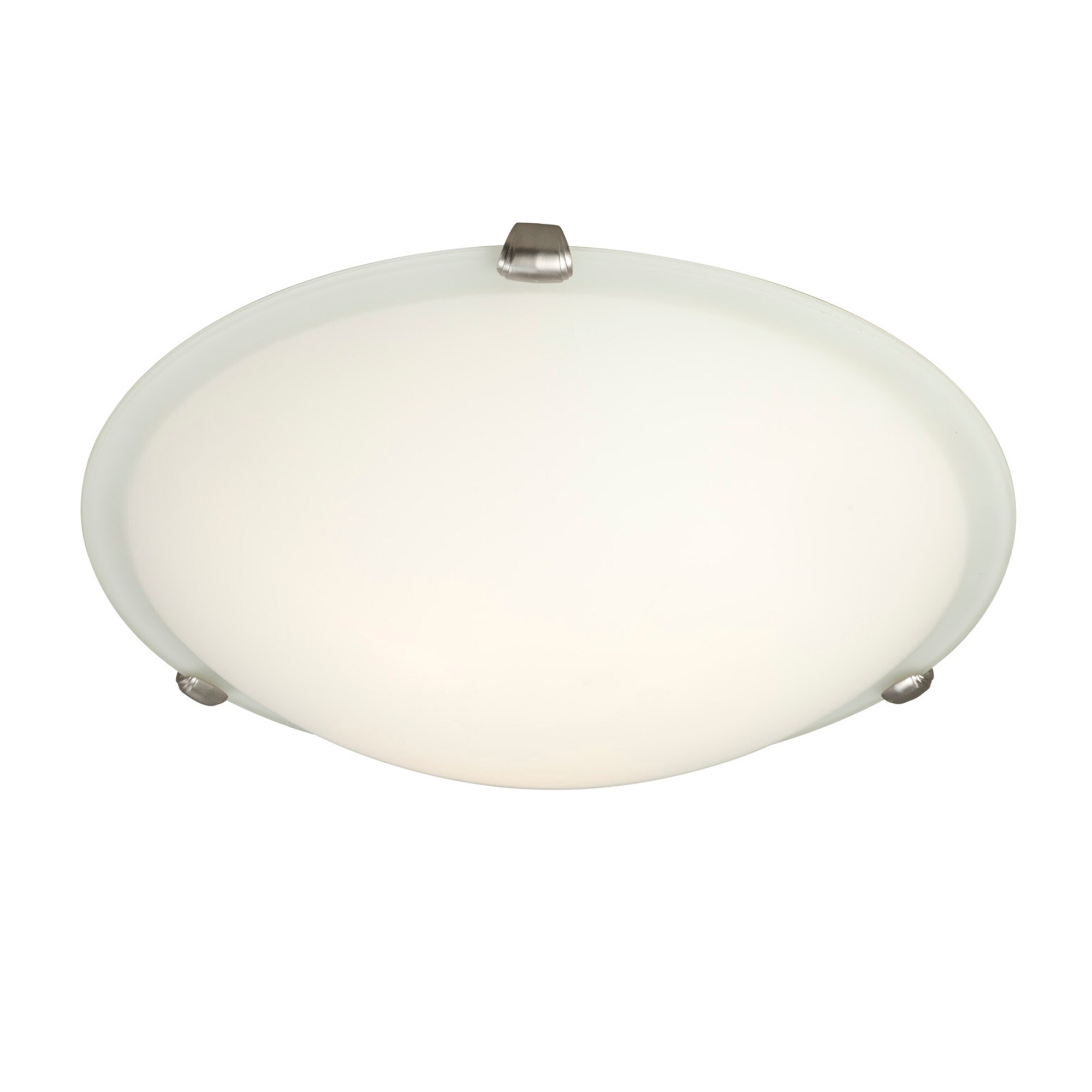 Cirrus Brushed Nickel 3-Light 16" Flush Mount Ceiling Fixture
