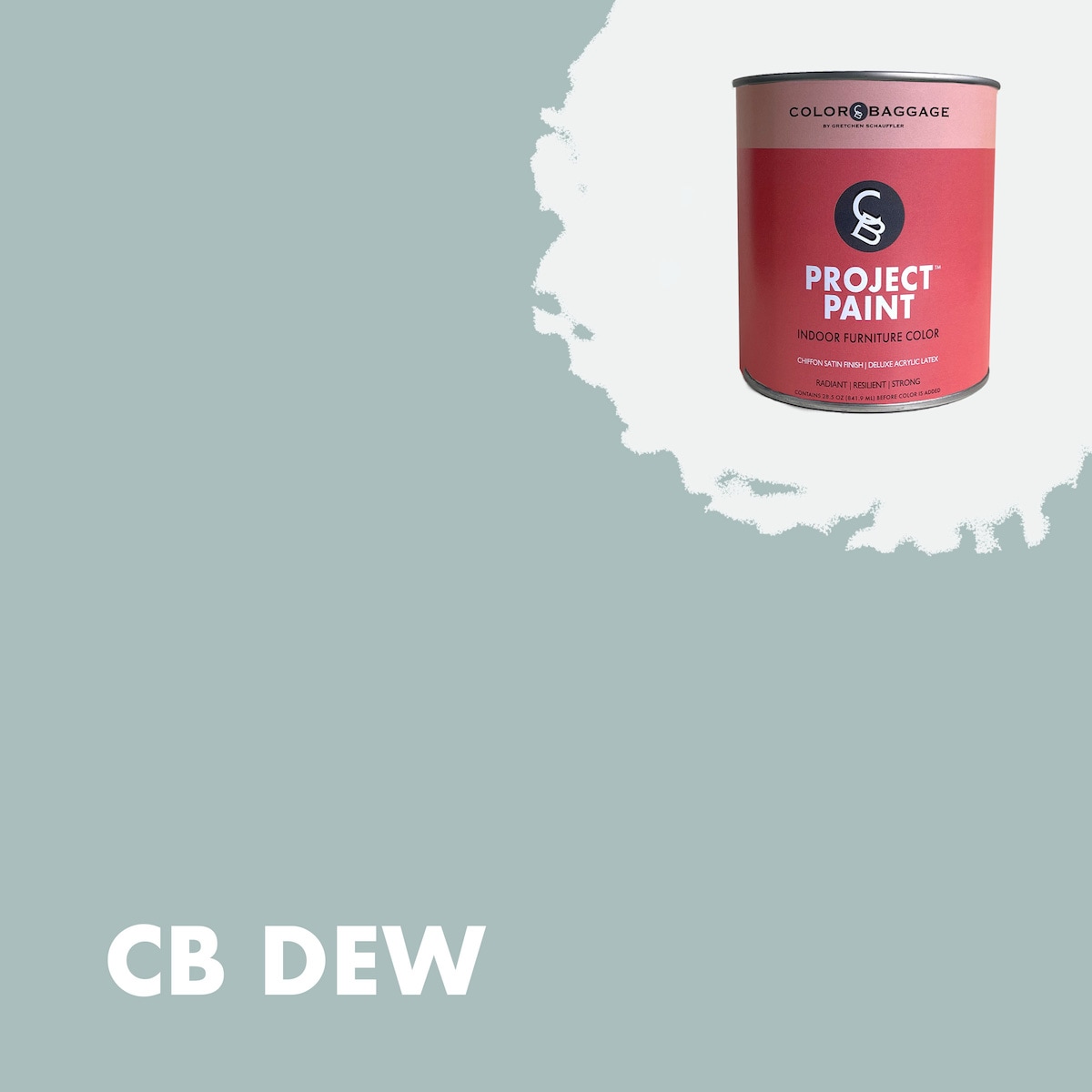 Color Baggage DEW-PIF-SAT-Q Project Paint Indoor Satin Dew ( 1-quart )