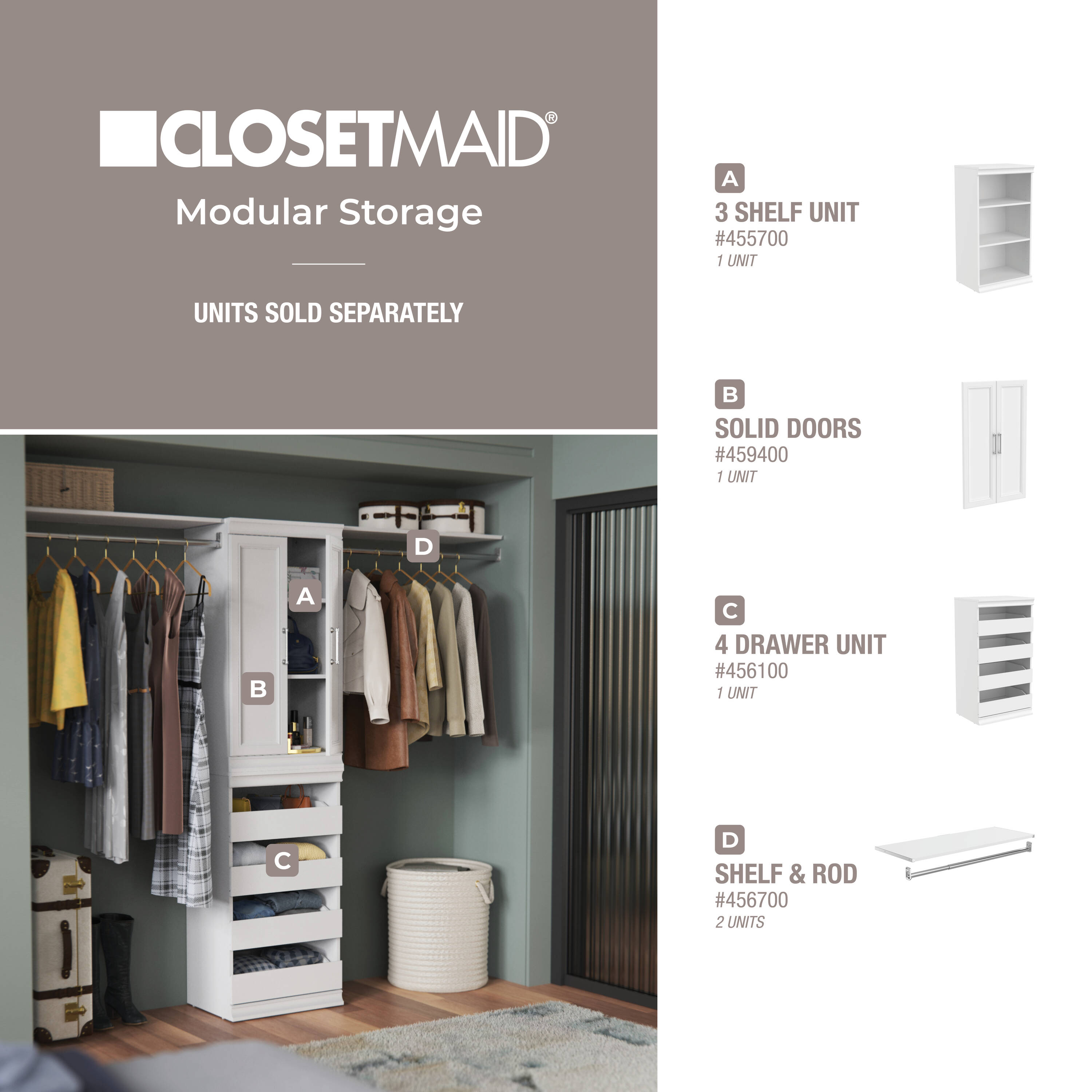ClosetMaid 455700 Wood-Closet-Tower - View #13