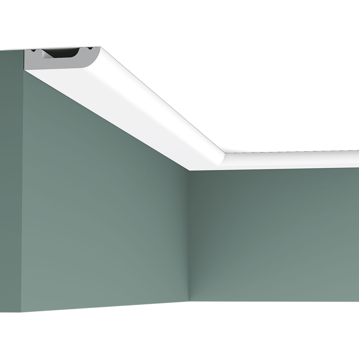 Primed White Polystyrene Baseboard Moulding 78" Length