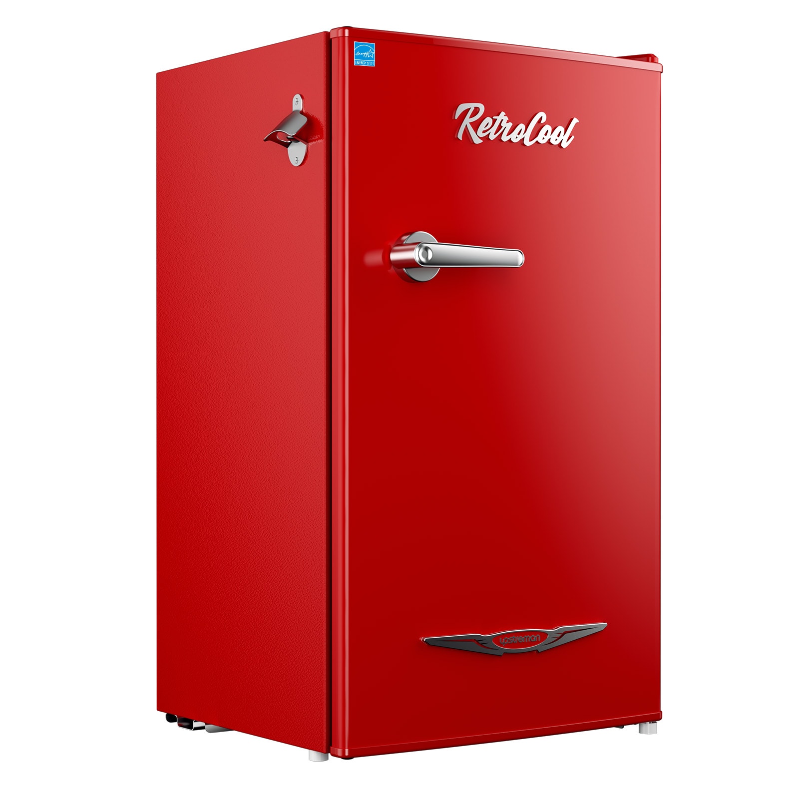 Upstreman 5GBNS0BPCJOTFWOC 3.2-cu ft Retro Mini Fridge(Red)ENERGY STAR