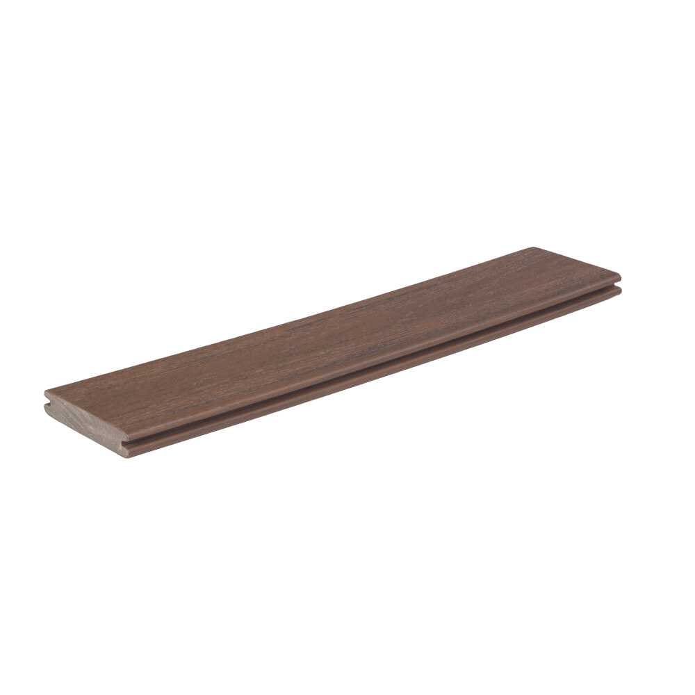 TimberTech RCGV5420DR-FR Reserve 1-in x 6-in x 20-ft Dark Roast Grooved Composite Deck board