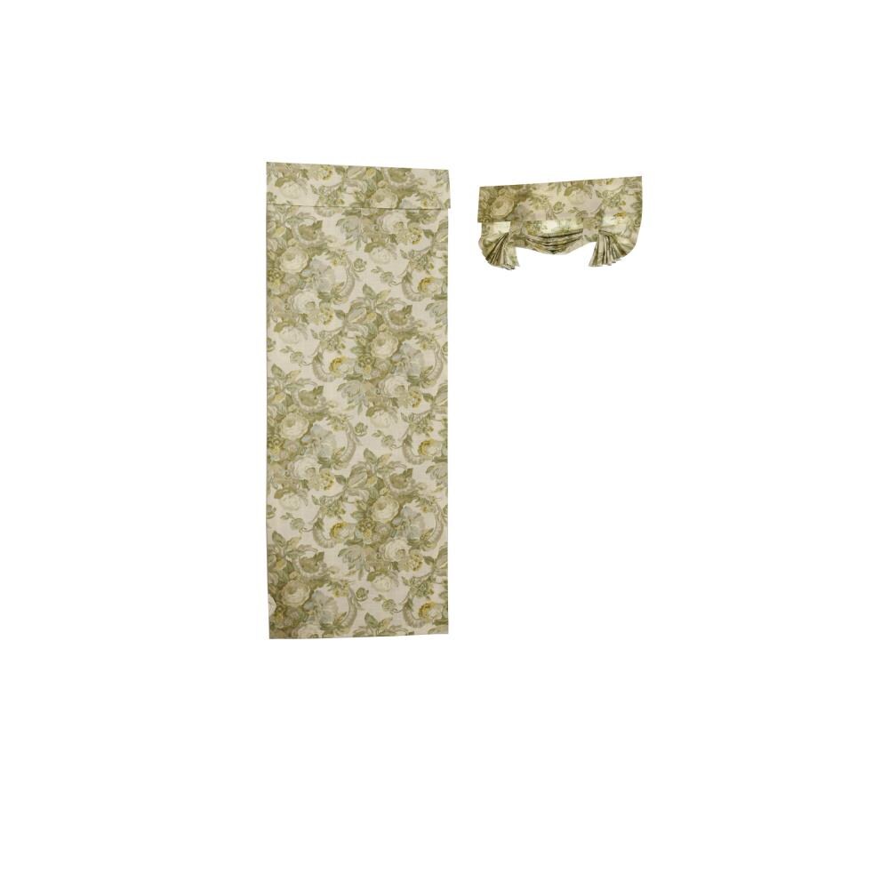 Waverly 15956026068PTM 68-in Platinum Cotton Light Filtering Back Tab Single Curtain Panel