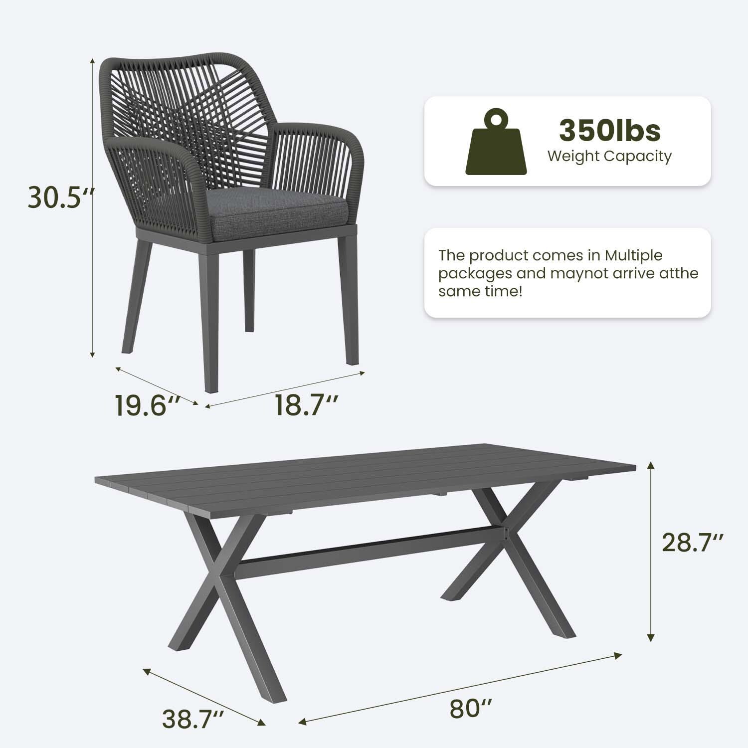 LayinSun CY03-PDS8014 Patio-Dining-Sets - View #7