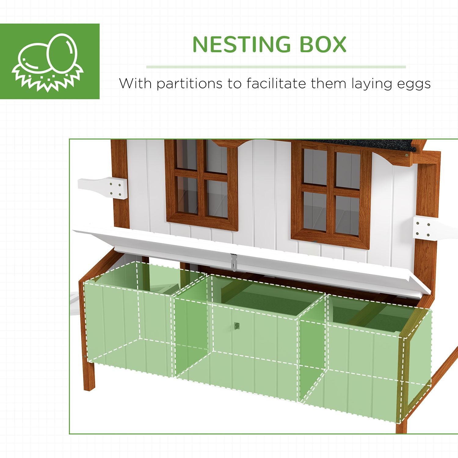 Mondawe MD-AB66331 Chicken-Coops-Rabbit-Hutches - View #3