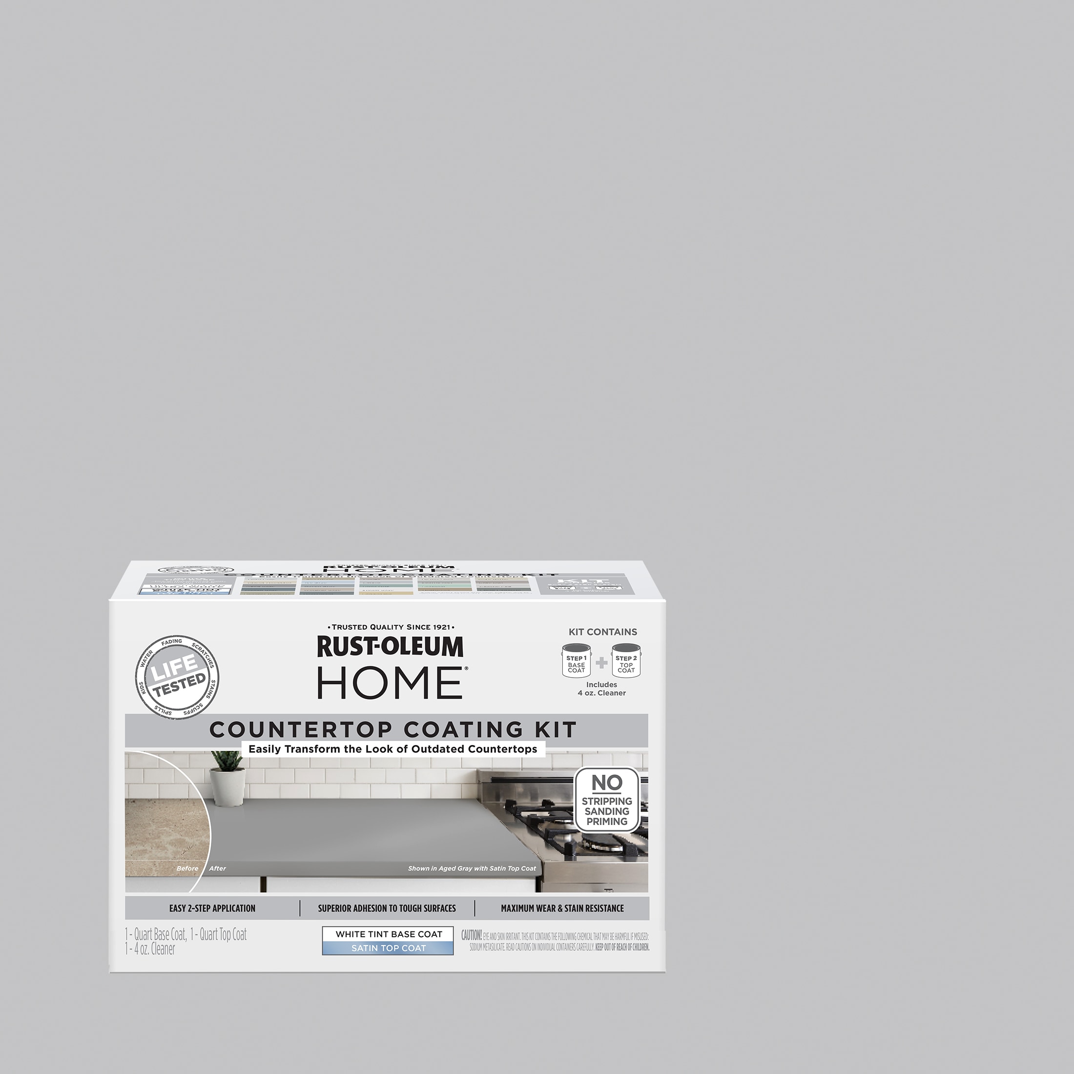 Rust-Oleum 38496209T  Home Haven Gray Satin Countertop Refinishing kit