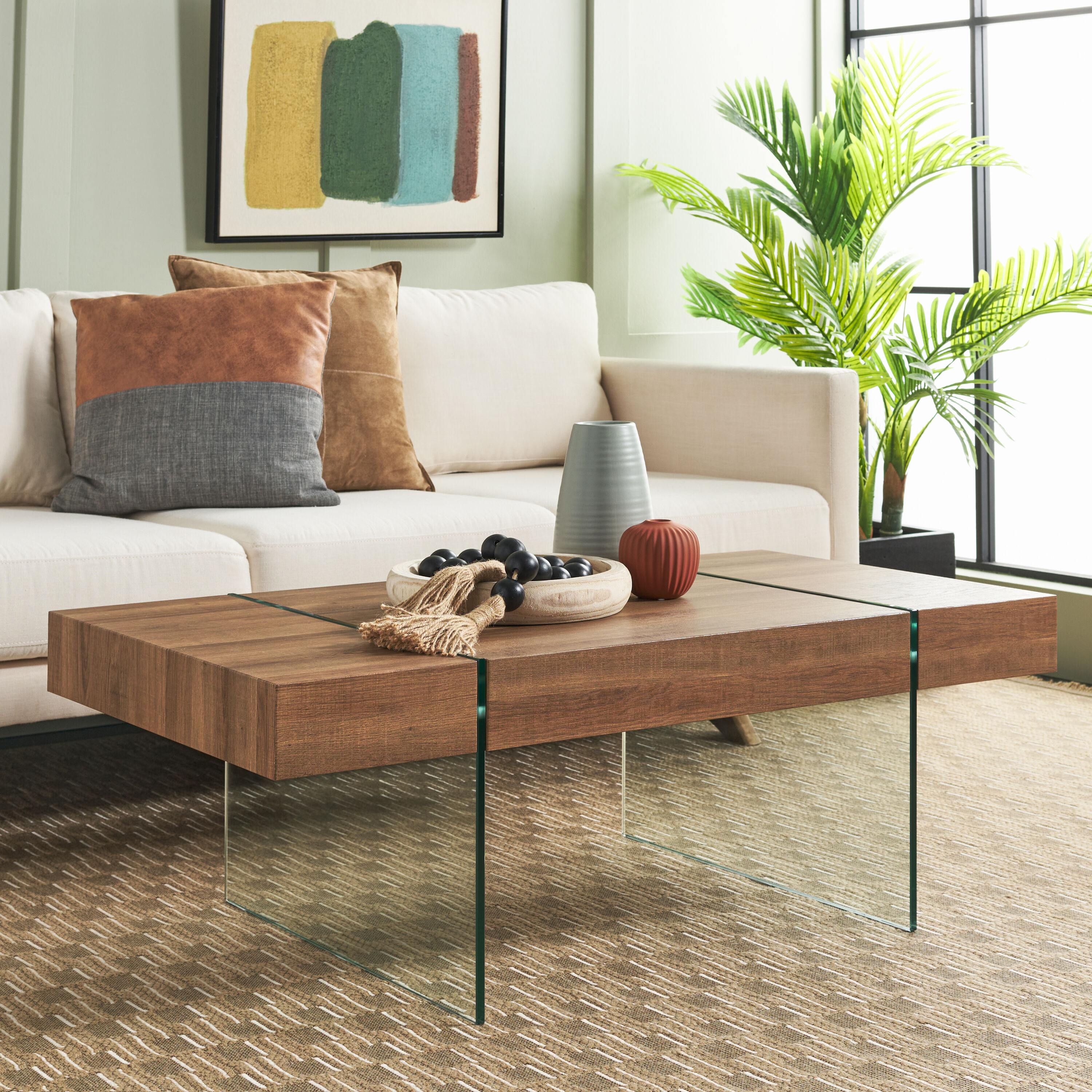 Safavieh COF7001E Powder Coating MDF Modern Coffee Table