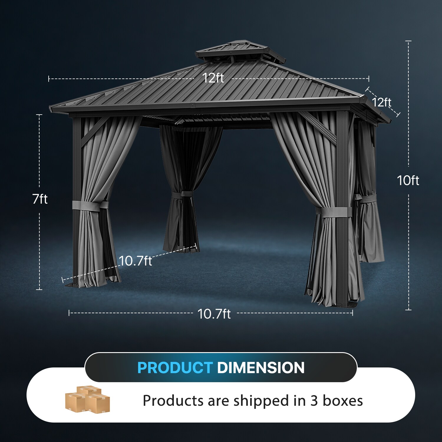 Bapipro BPIG04G52 Wood-Resin-Gazebos - View #8