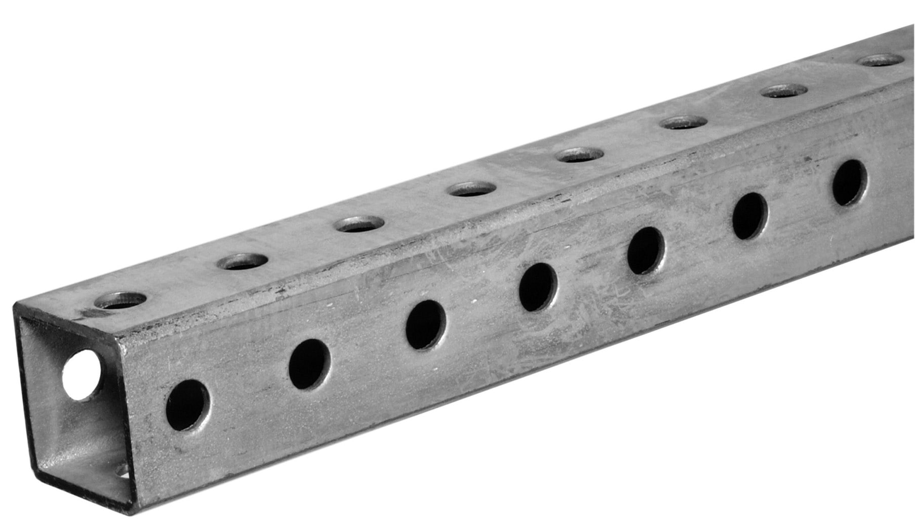 Tacto Cumbre Bajar Steelworks 1-in x 3-ft Zinc-Plated Steel Perforated Square Tube in the Tubes  department at Lowes.com
