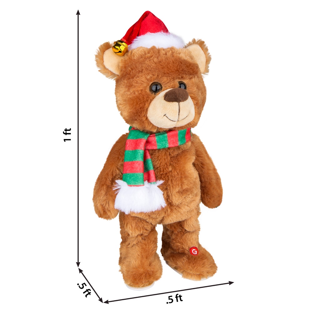 Musical store christmas bear