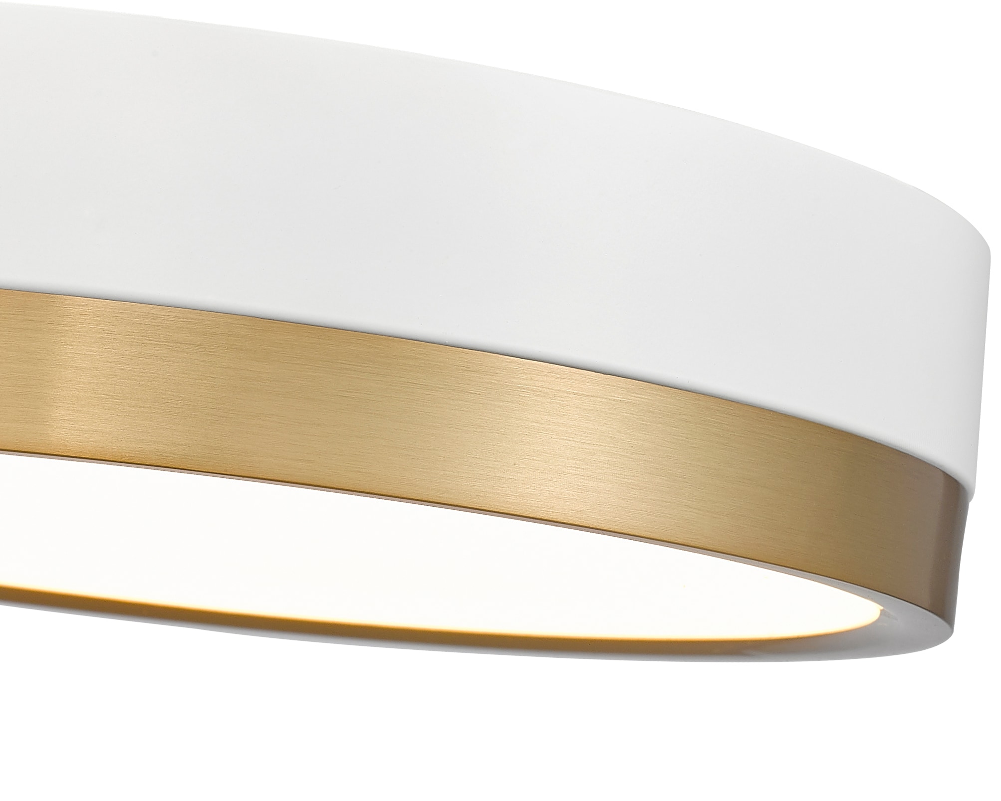 Algar 12" Modern Gold LED Flush Mount Ceiling Light with Frosted Acrylic Shade