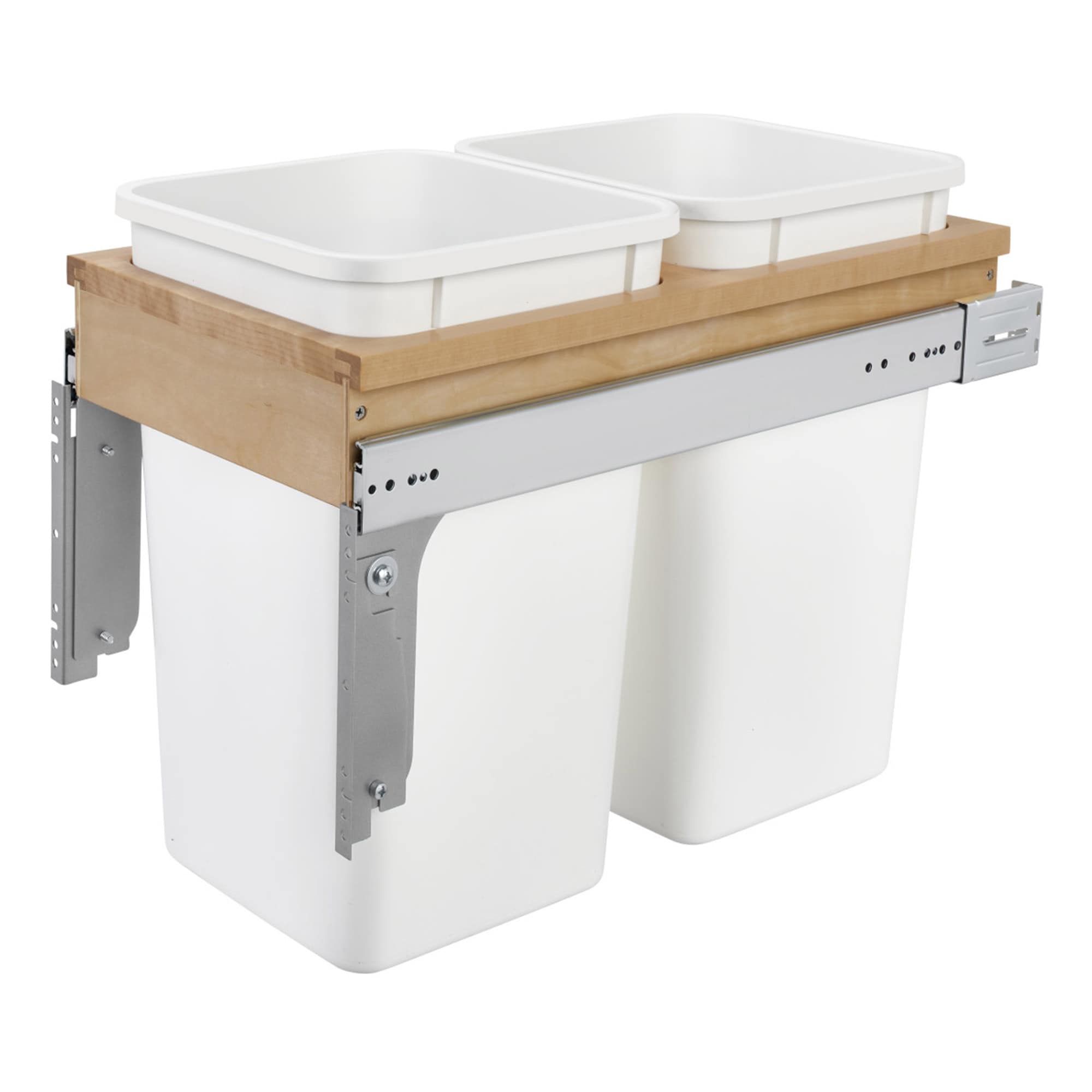 Rev-A-Shelf 163326 12-in x 23-in x 18-in 27-Quarts 2 Pull-out trash can