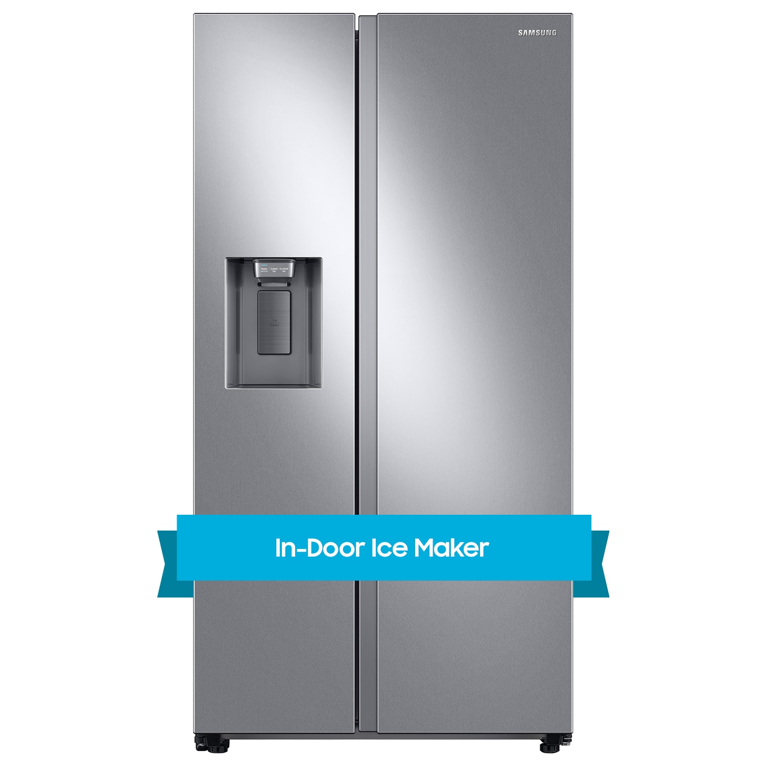 36 in. 27.4 cu. ft. Side by Side Refrigerator in Fingerprint-Resistant  Stainless Steel, Standard Depth