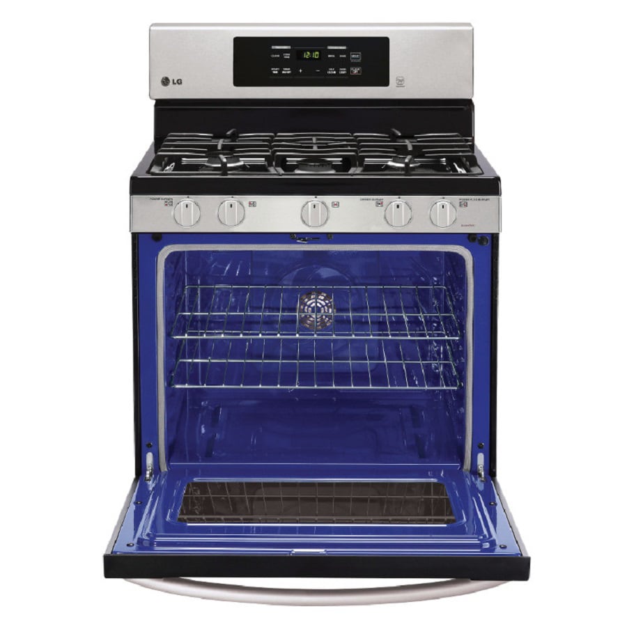 lg stove blue inside