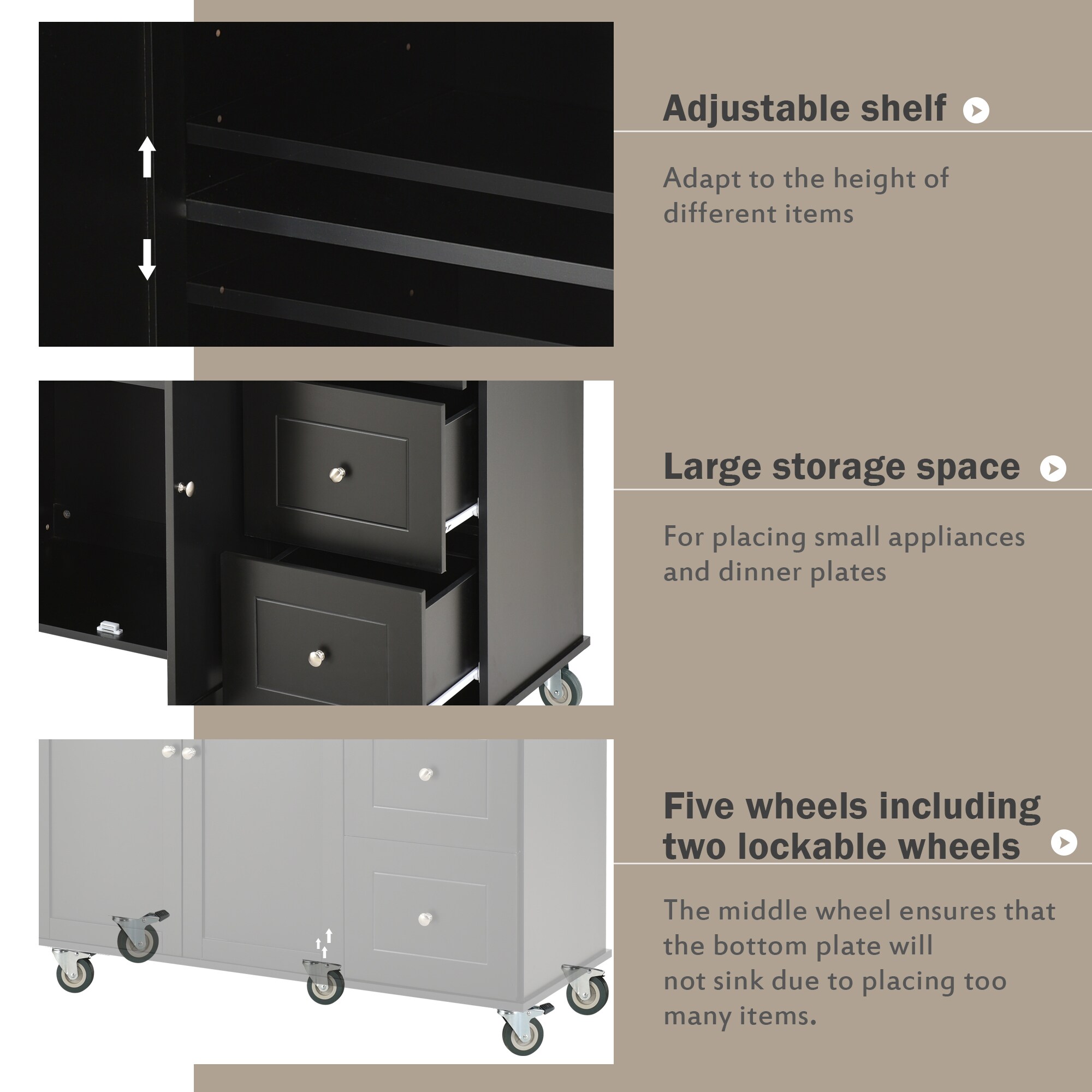 SINOFURN SYB260025BK Kitchen-Furniture - View #9