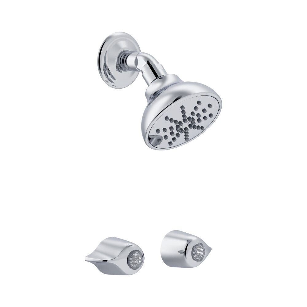 Gerber Classics 3-3/8-Inch Centers Two Handle Shower Only Fitting with Showerhead