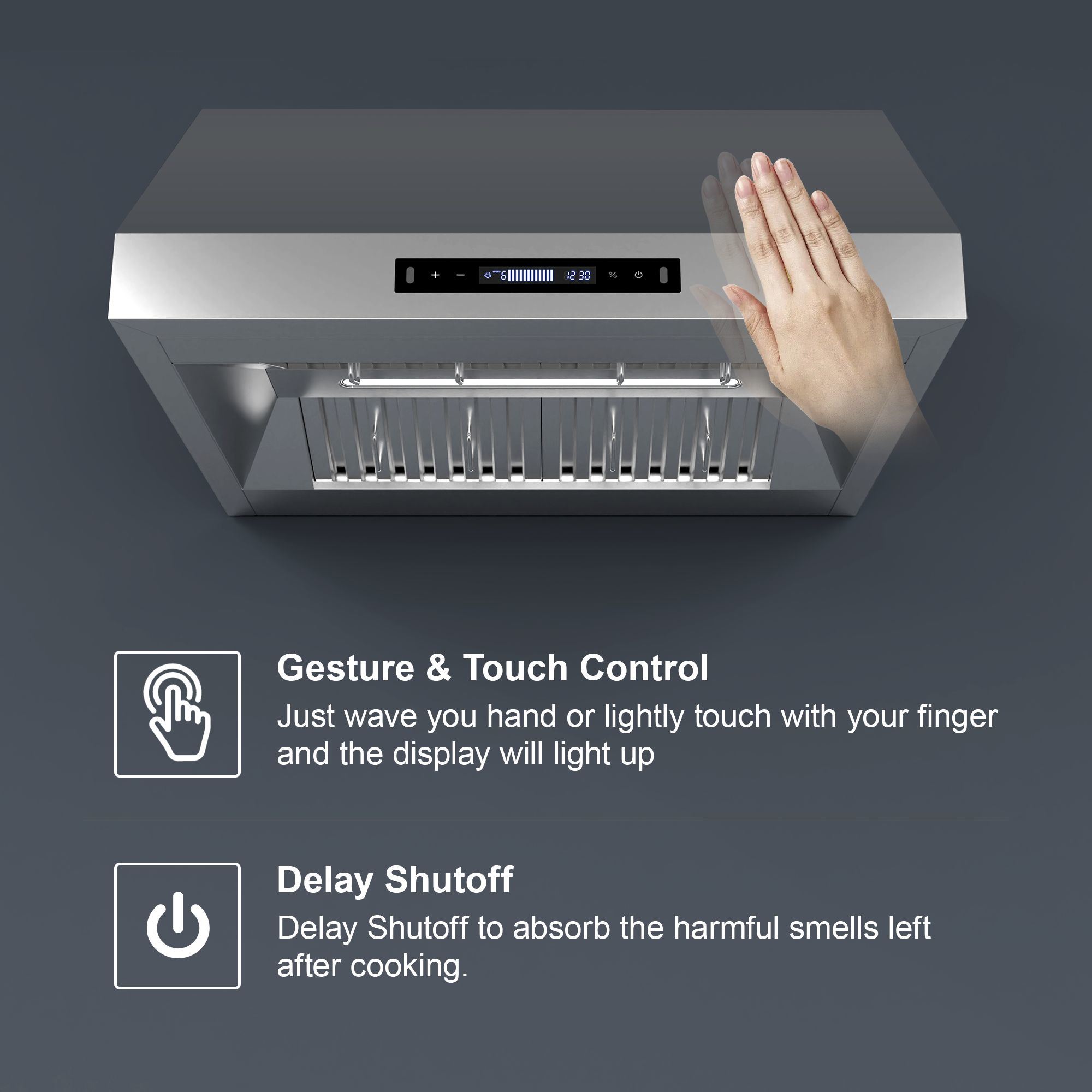 Damerin IU-RD14 Undercabinet-Range-Hoods - View #12