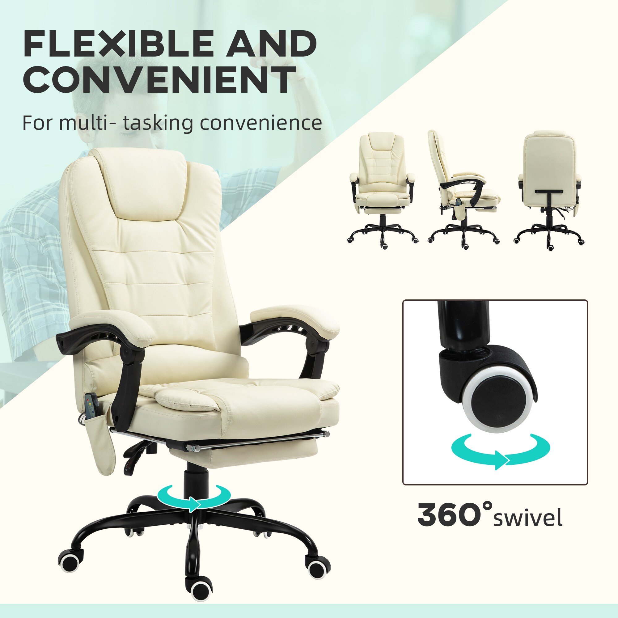 Vinsetto 921-342V81CW Office-Chairs - View #9