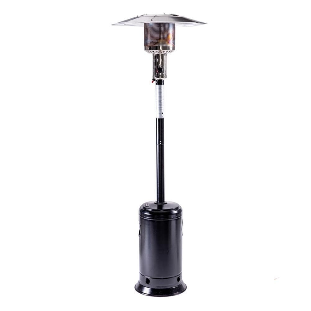 Hammered Black Propane Patio Heater with Emergency Shut Off