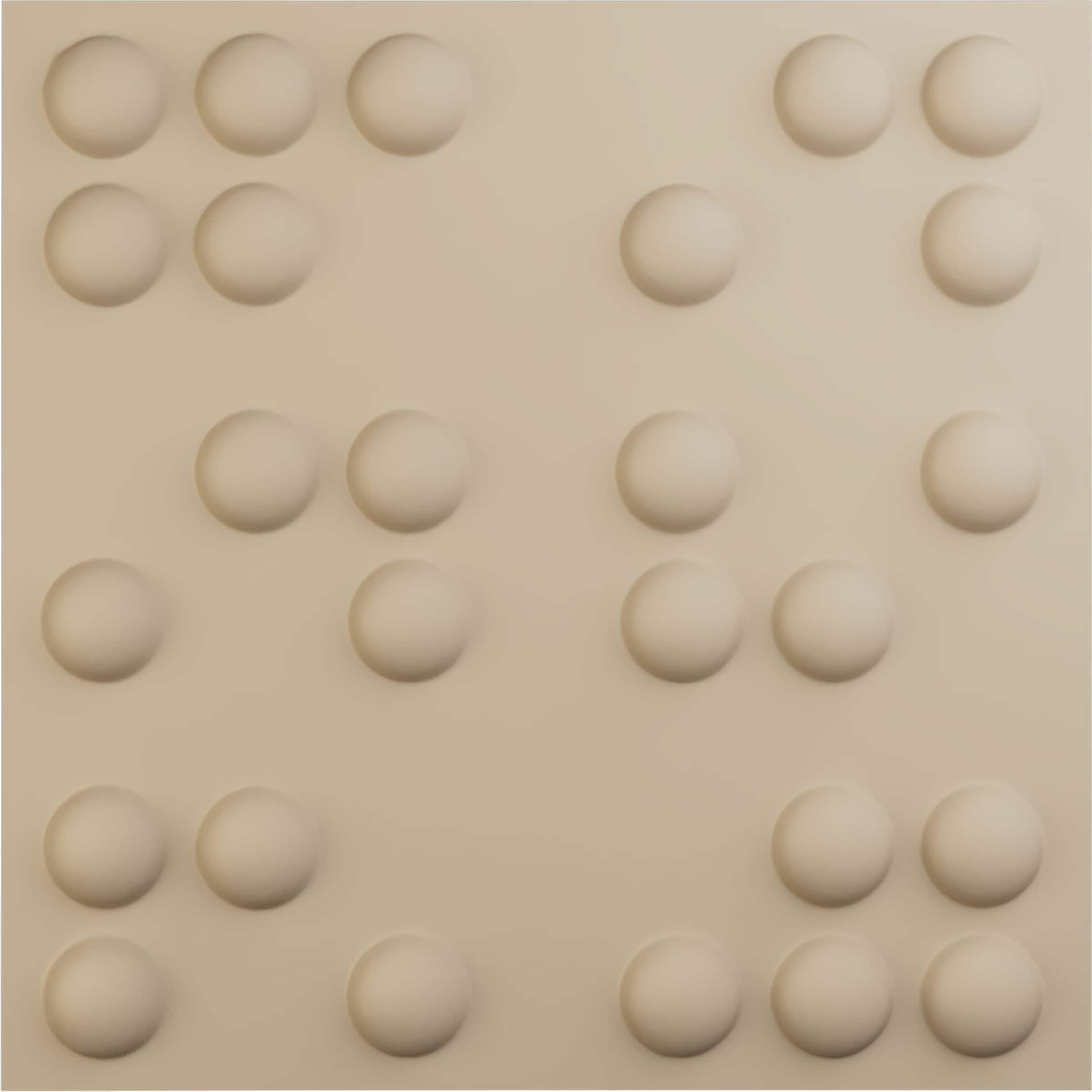 Ekena Millwork WP20X20EMGBE 19-5/8-in x 19-5/8-in Embossed Paintable/Stainable Brown/Tan PVC Abstract Wall Panel ( 2.67-sq ft )