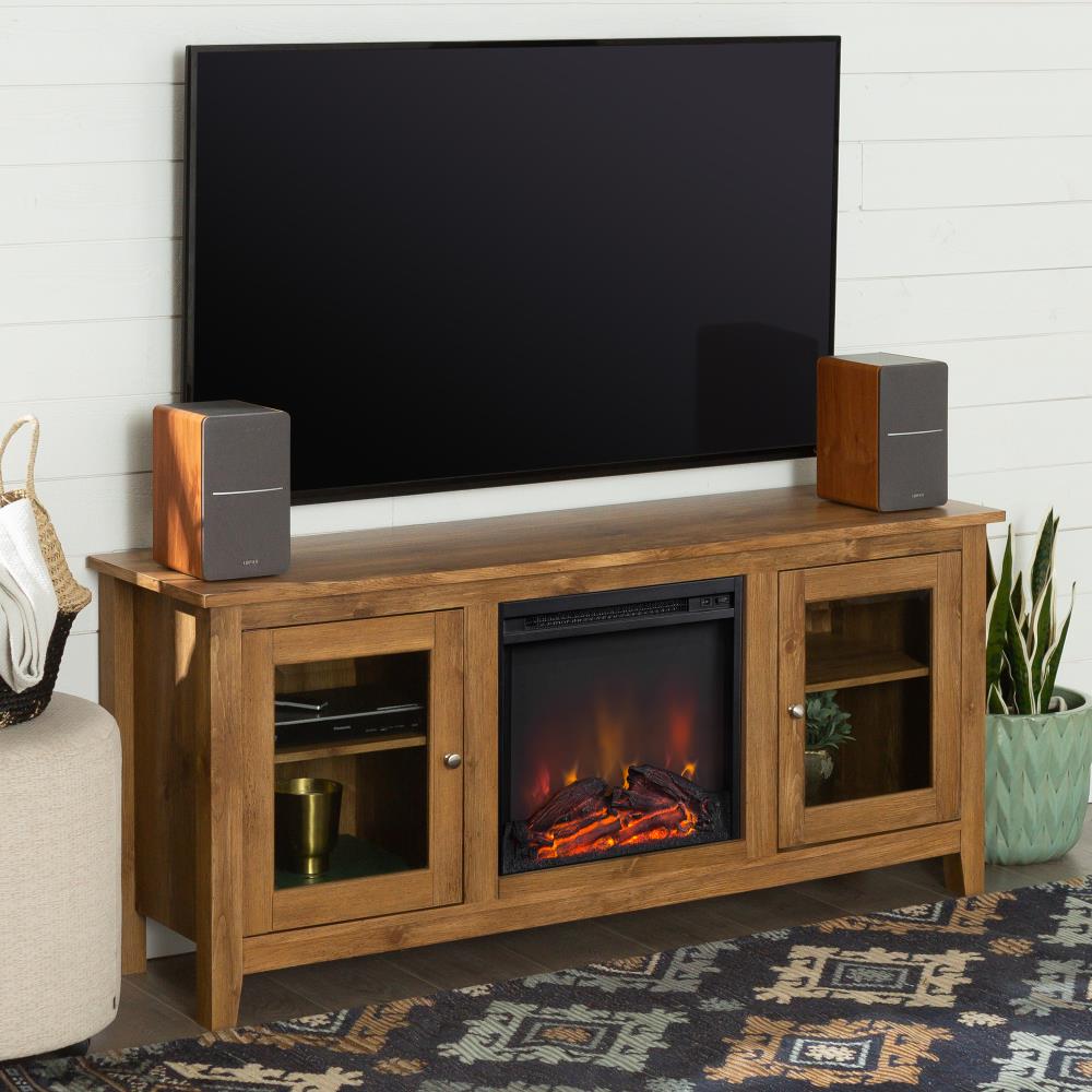 Walker Edison W58FP4DWBW Electric-Fireplaces - View #2