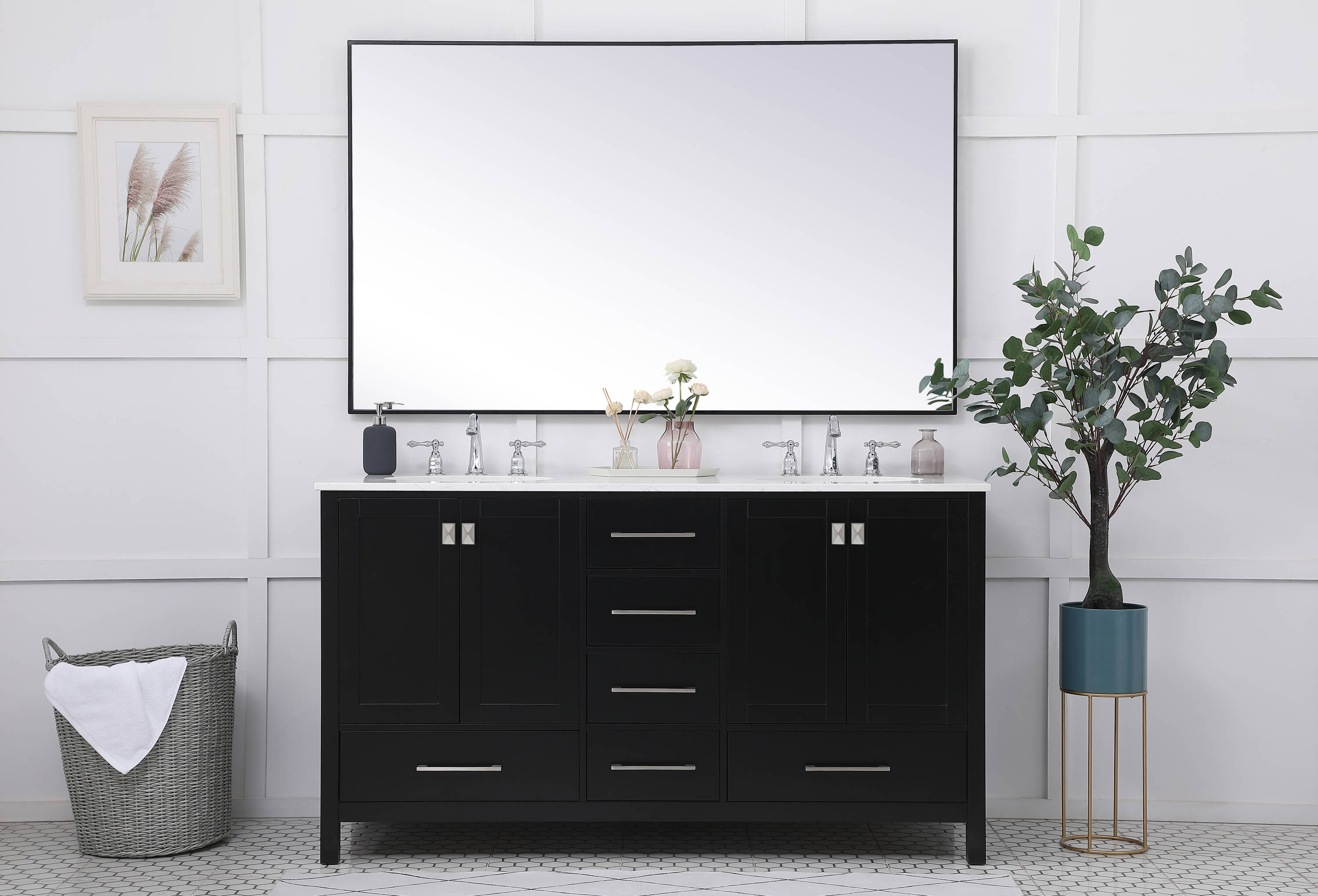 Elegant Decor HF56580DBK Bath-Vanity-Combo - View #4
