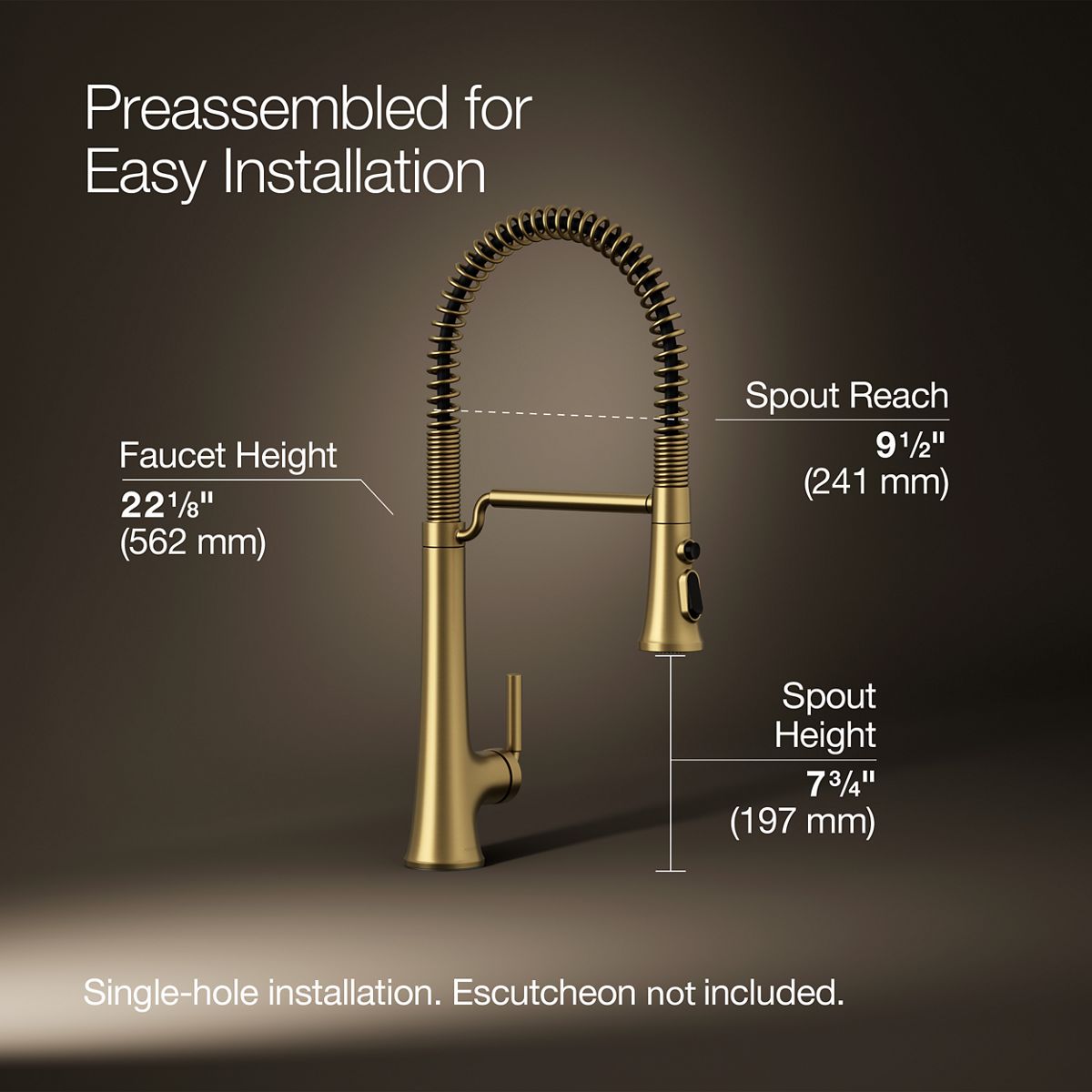 KOHLER 23765-2MB Kitchen-Faucets - View #3
