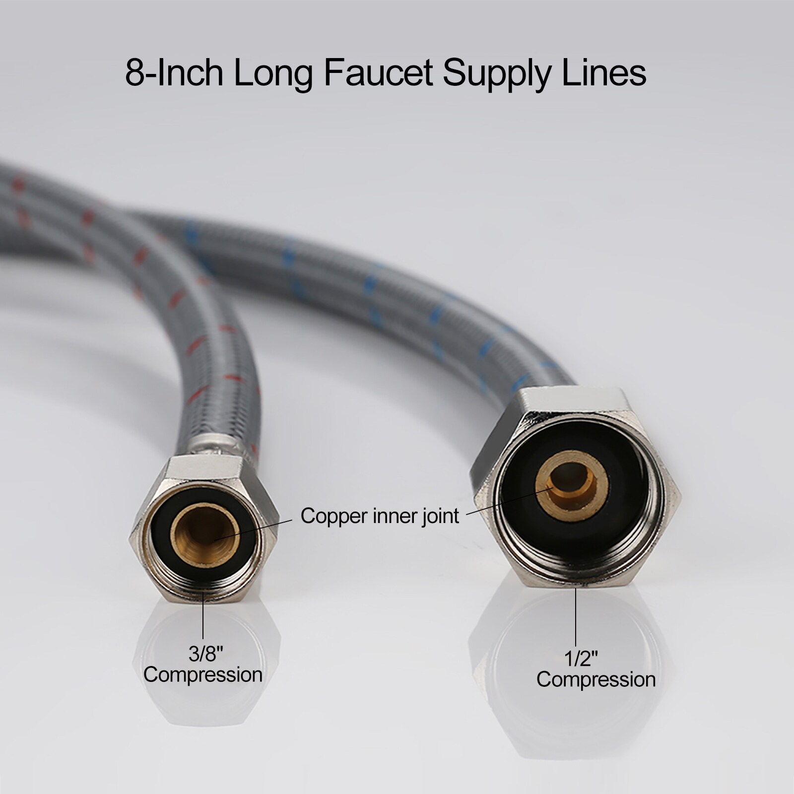 WOWOW X1005-8-LW Toilet-Faucet-Supply-Lines - View #5