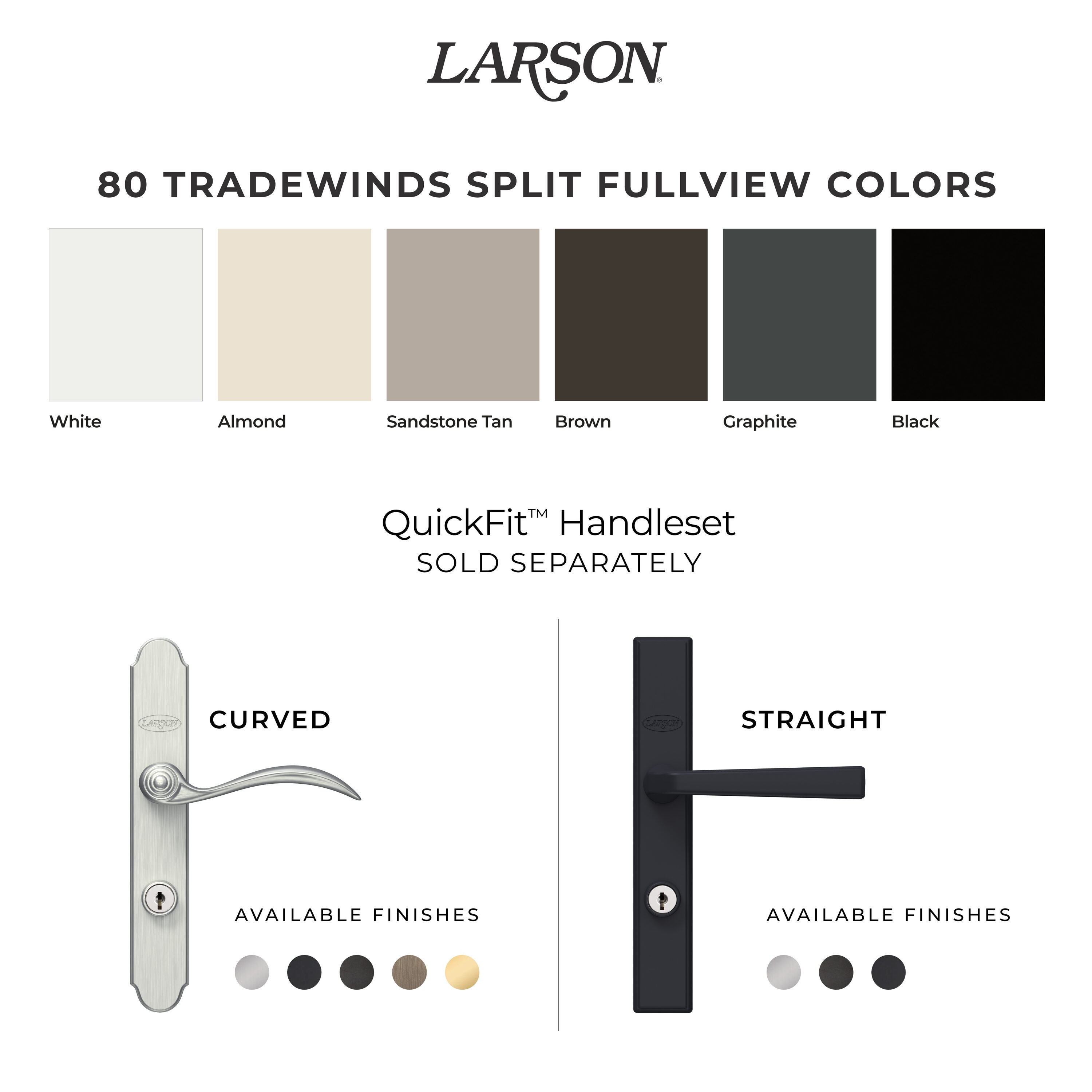 Shop LARSON 80 Split Fullview (Tradewinds) Aluminum Reversible
