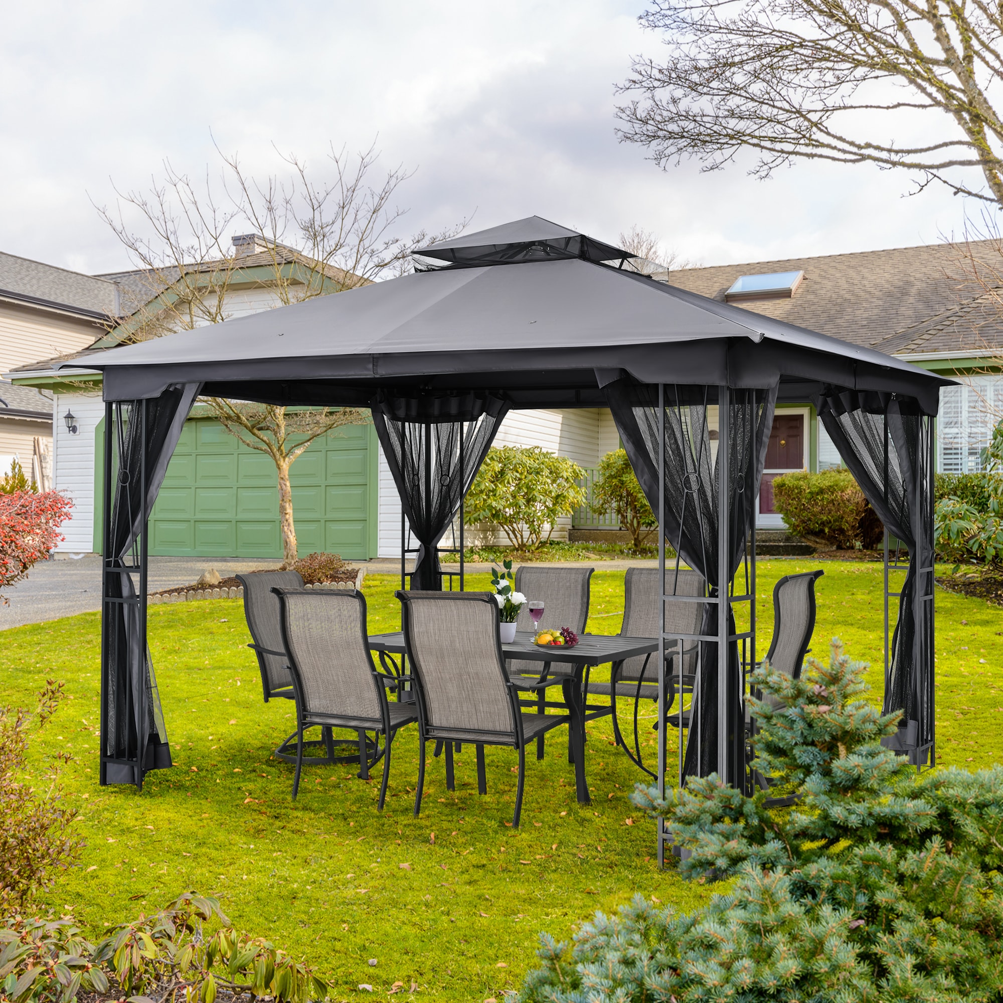  EL-ZPTY-H-WL3 Wood-Resin-Gazebos - View #2