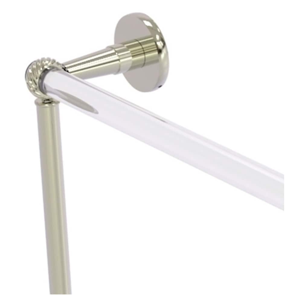 Polished Nickel and Clear Acrylic 4-Tier Ladder Towel Bar