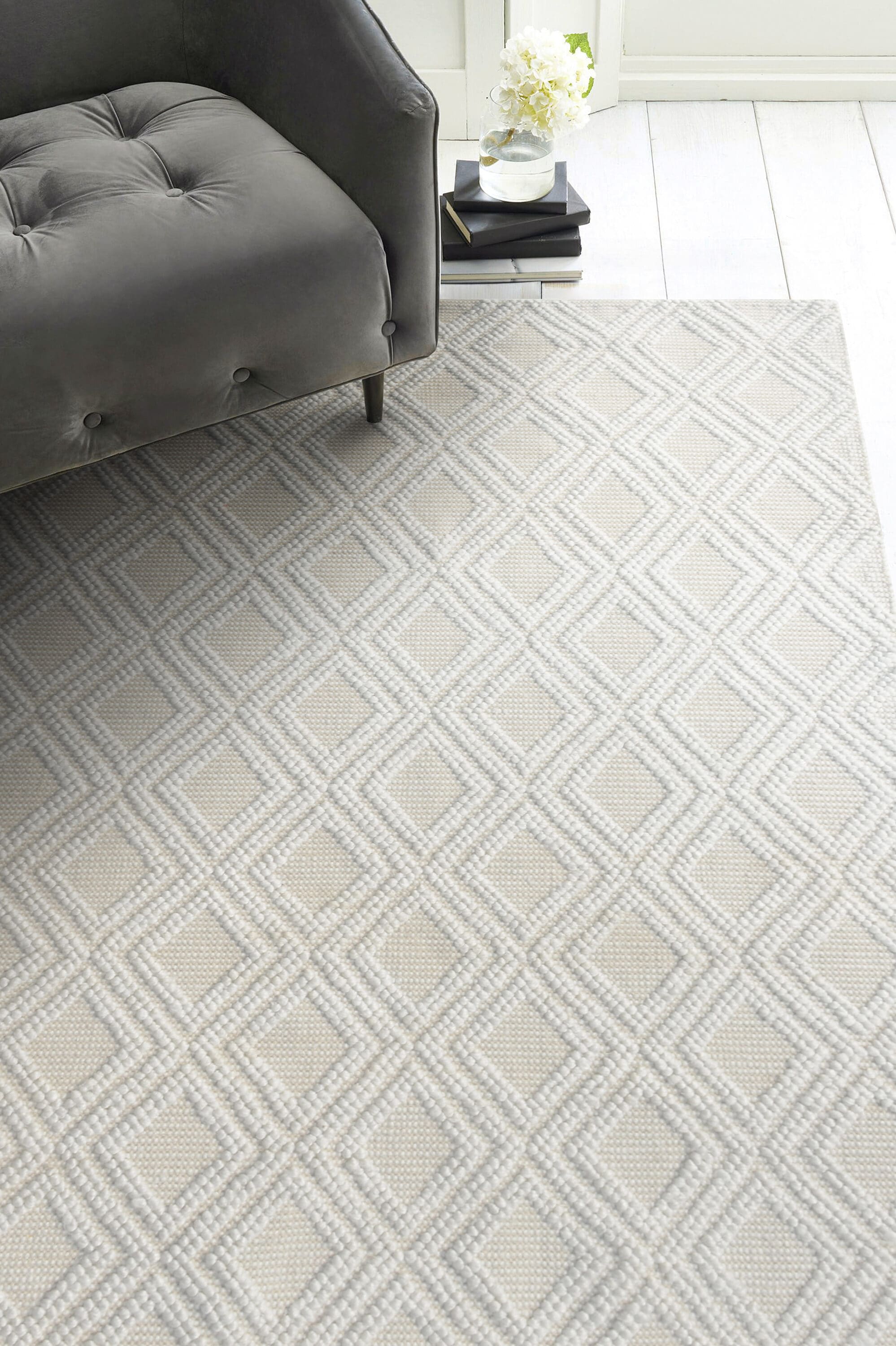 Everyday Woven EVE77208X11 8 x 11 (ft) Polyester Ivory Rectangular Indoor Geometric Farmhouse/Cottage Area rug
