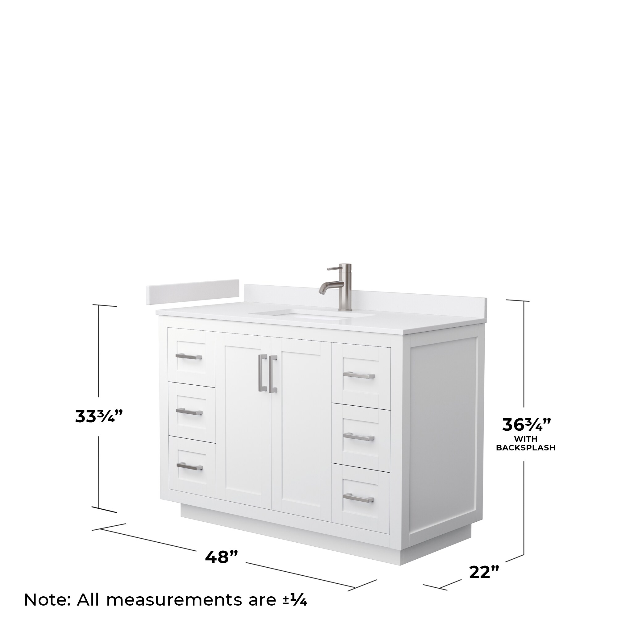 Wyndham Collection WCF292948SWHWCUNSMXX Bath-Vanity-Combo - View #5